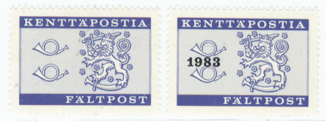 1963 and 1983 field post stamps, MNH **