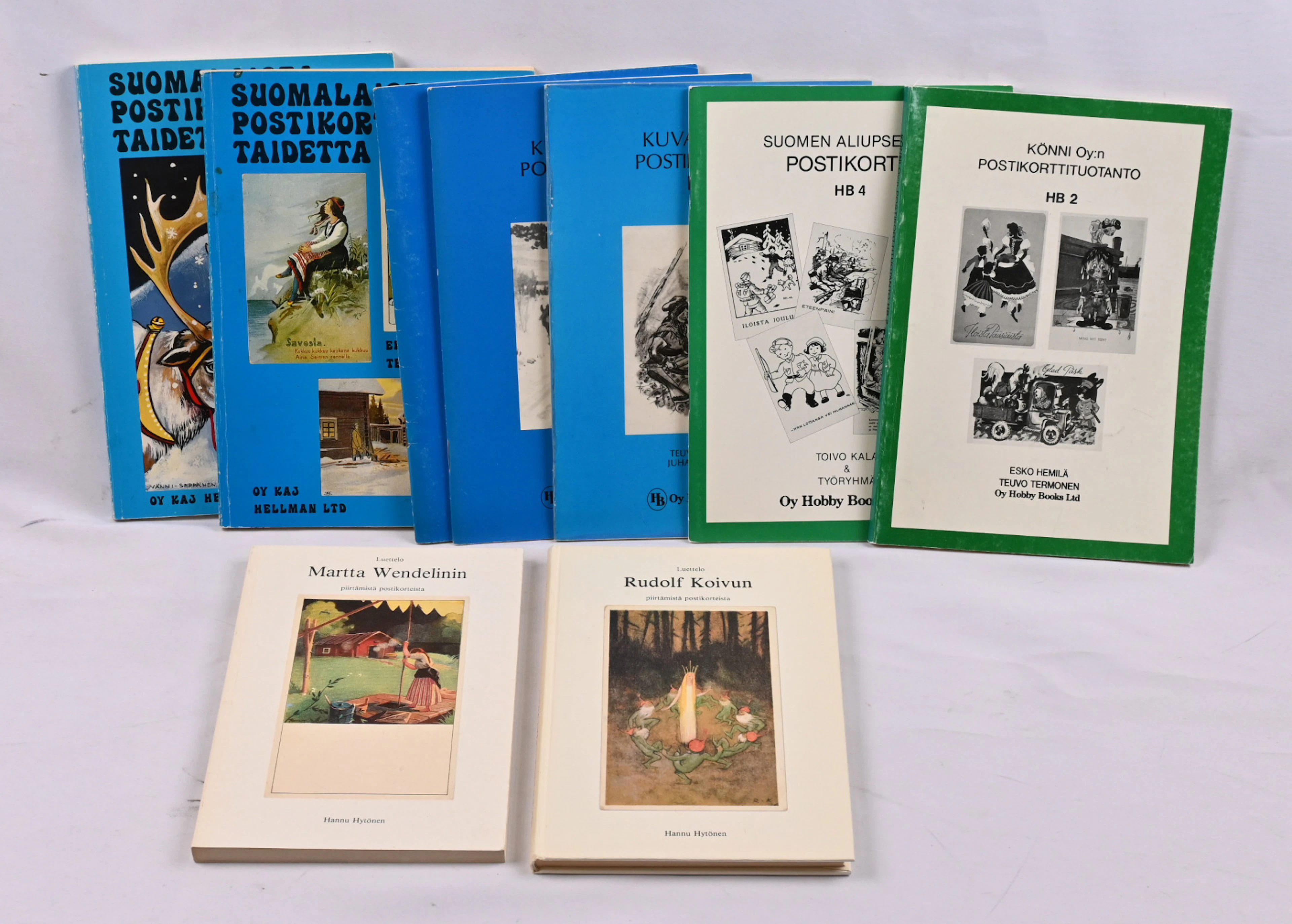 Literature related to postcards nine works eg. Catalogue of Rudolf