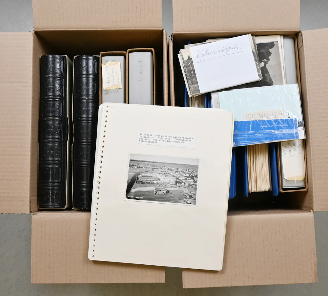 Seinäjoki and regional areas, an incredible collection in eight binders
