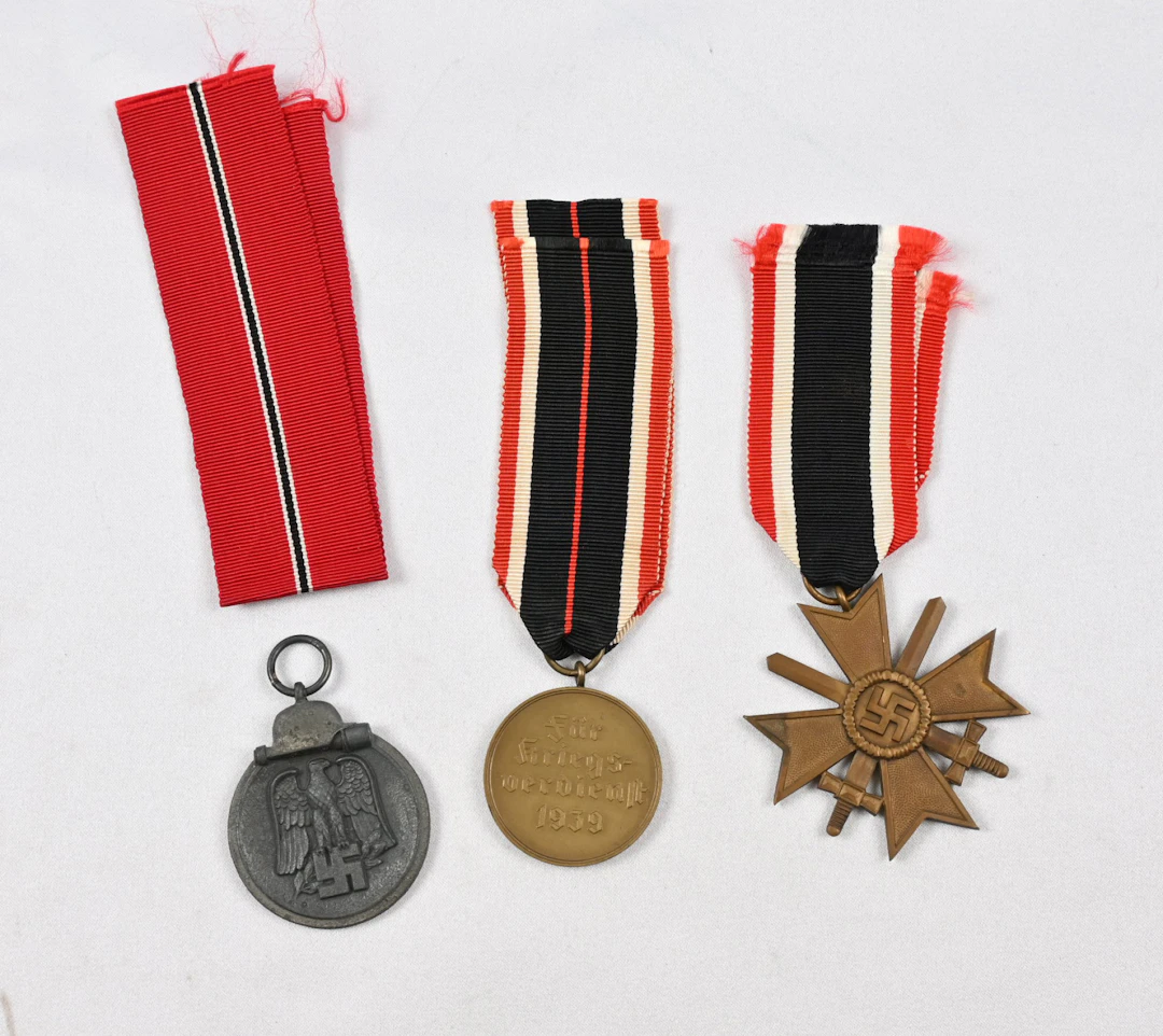 Three medals of the German army: War Merit Cross 2nd class with swords