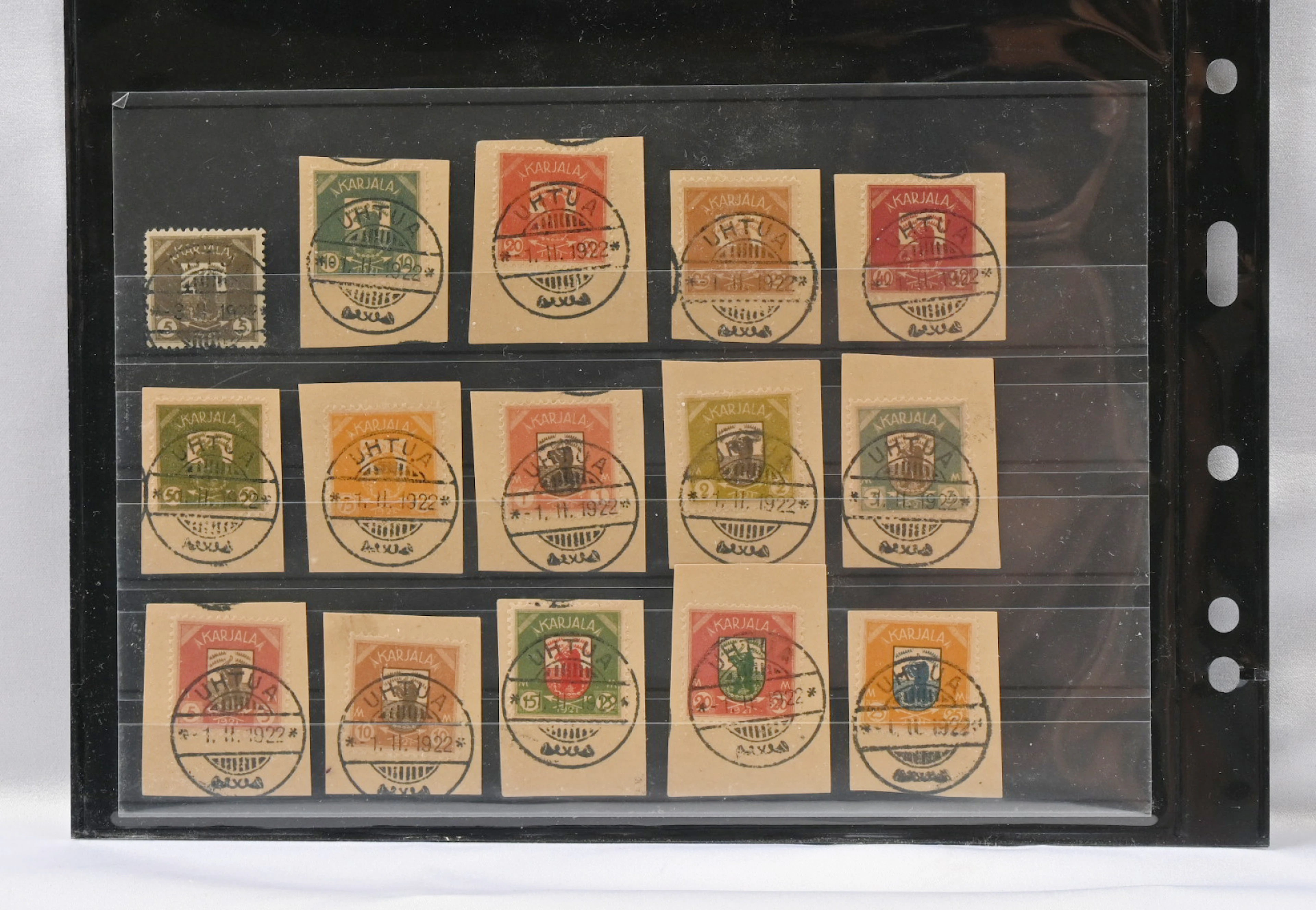 5 penni - 25 markka MAGNIFICENT set with superb cancellations. 5 penni
