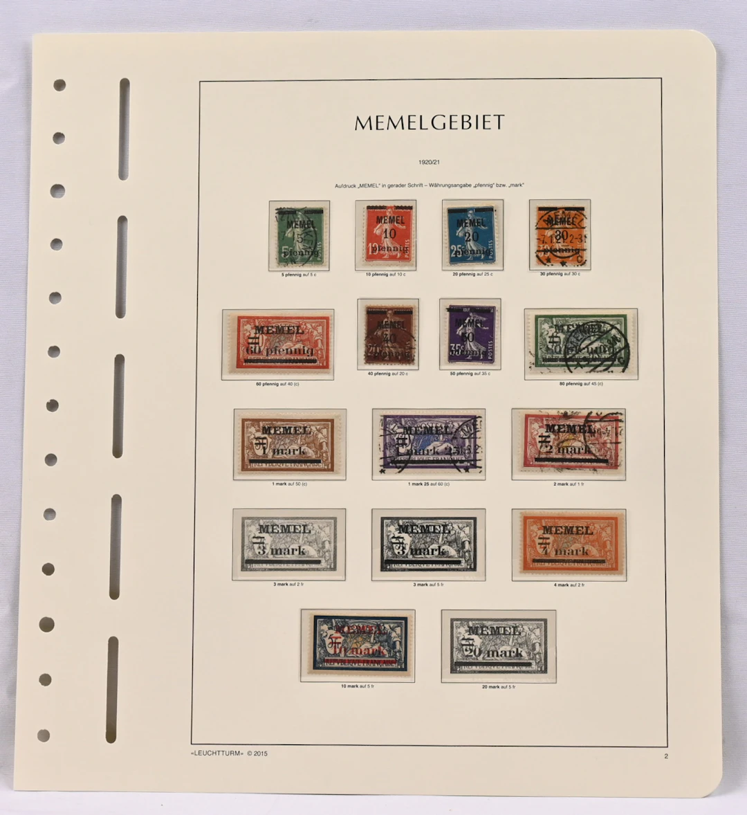 1920 - 1923 collection in Leuchtturm album with mounts. Mostly mint
