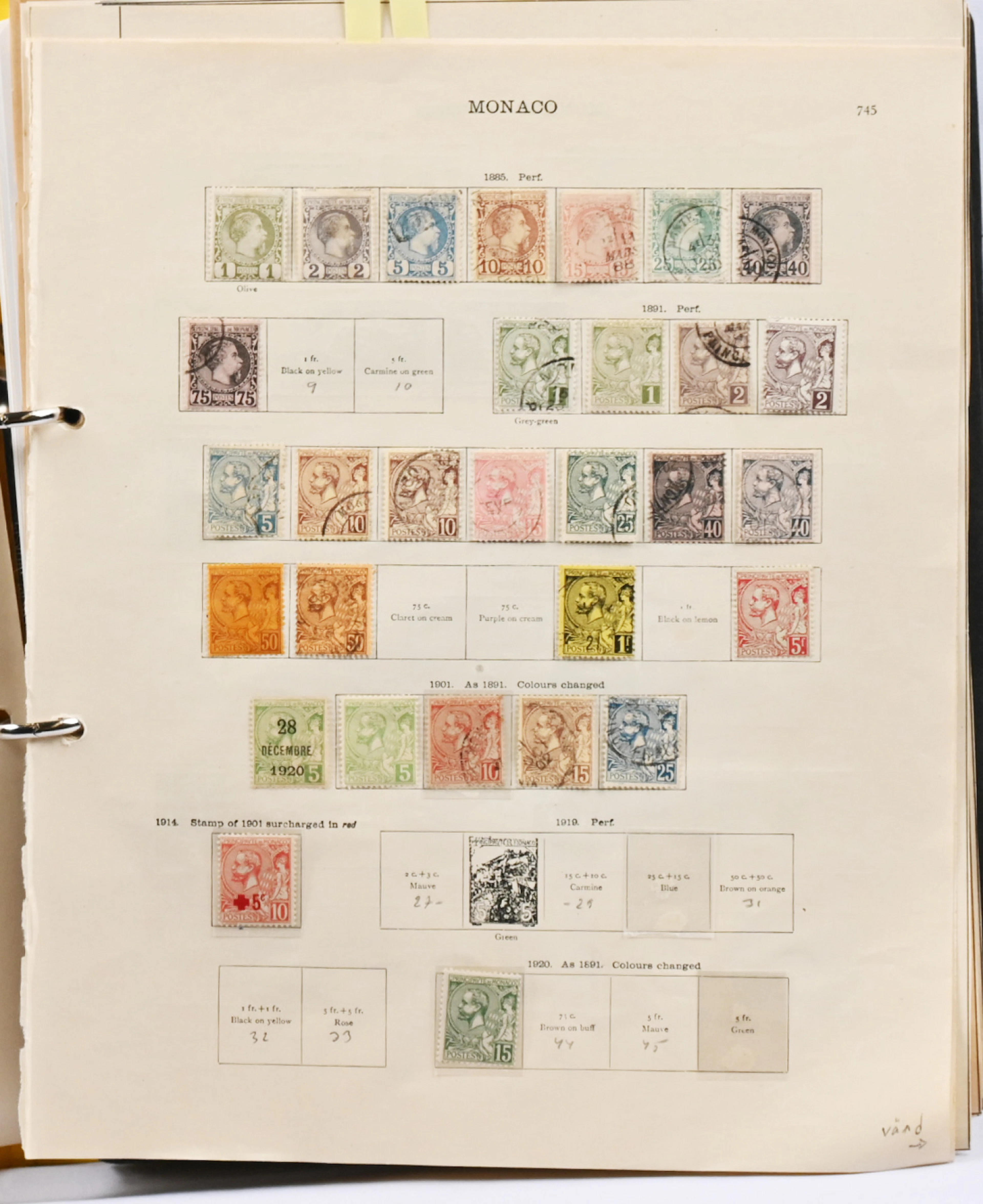 1885 - 1979 collection of used and mint material in a binder on different