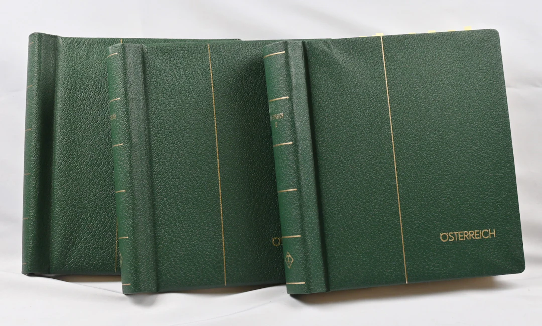 1850 - 1969 abundant collection in three Leuchtturm albums with mounts.