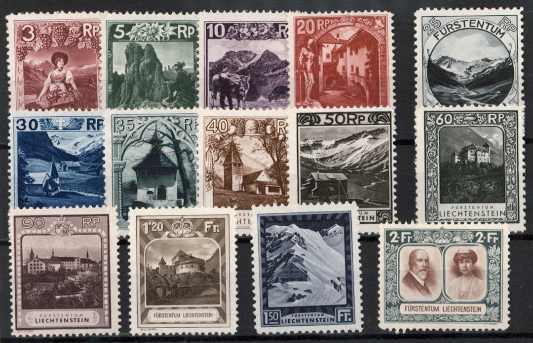 1930 Landscapes Mi 94-107, valuable mint * set.