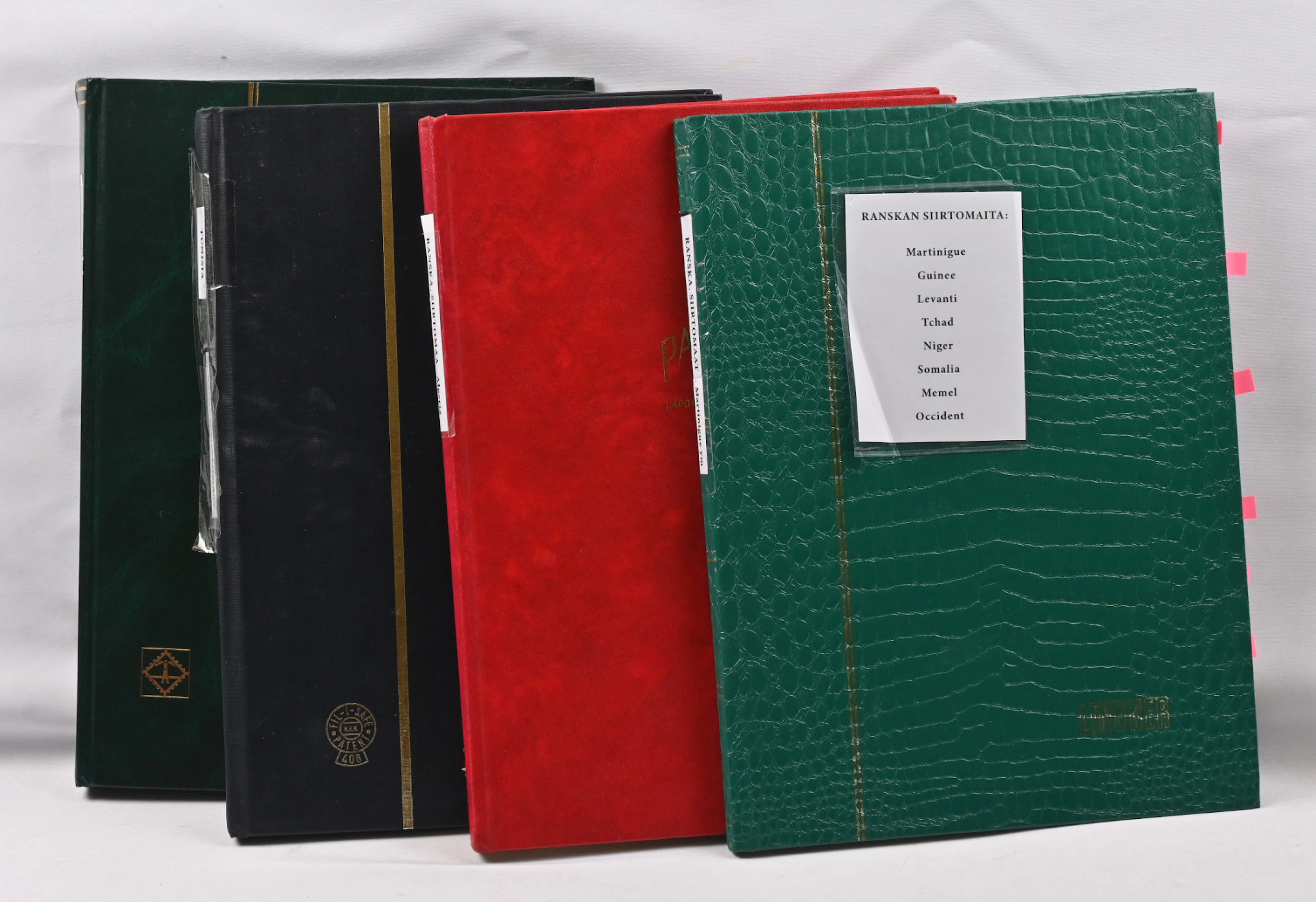 Selection of French colonies in four stockbooks. Old (starting from