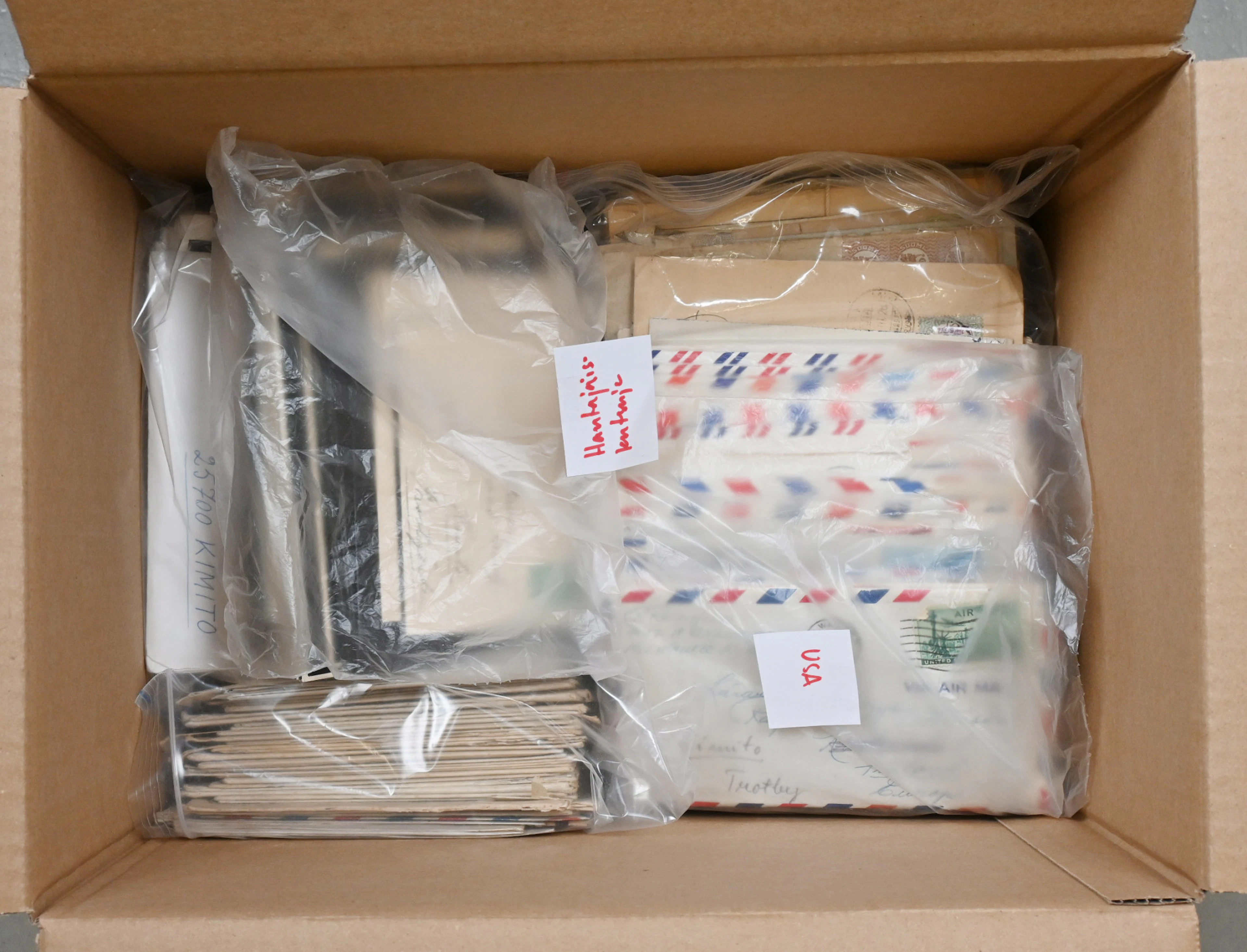 Discovery lot, approximately 5.5 KG of family correspondence starting
