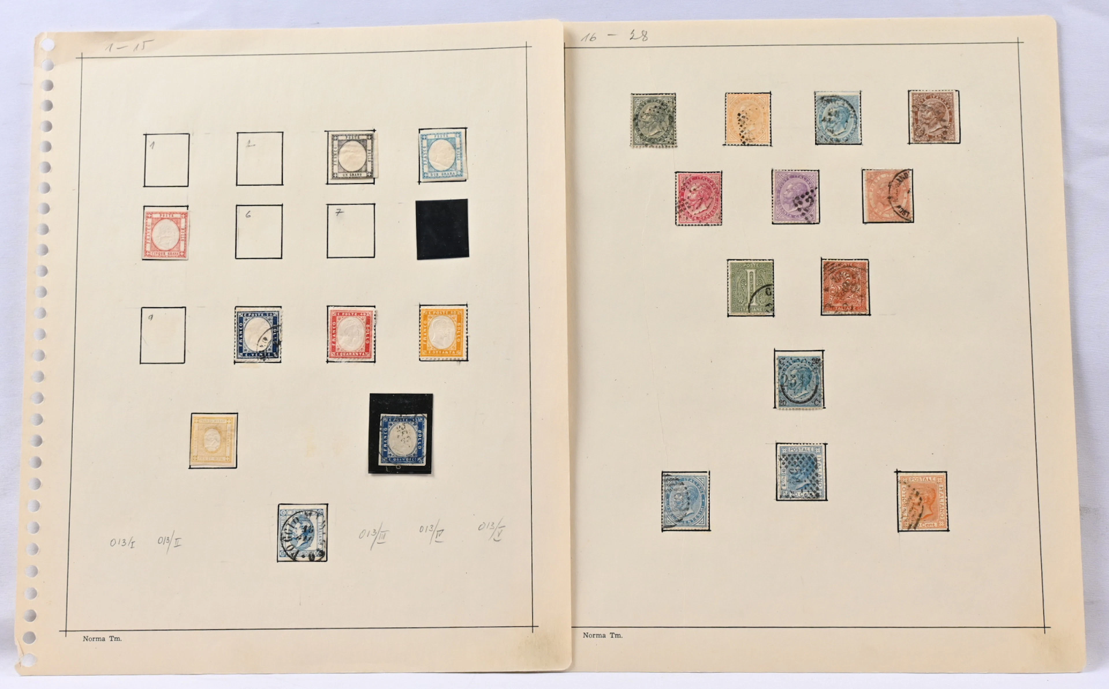 1861 - 1938 collection of used and mint material on pages. Almost