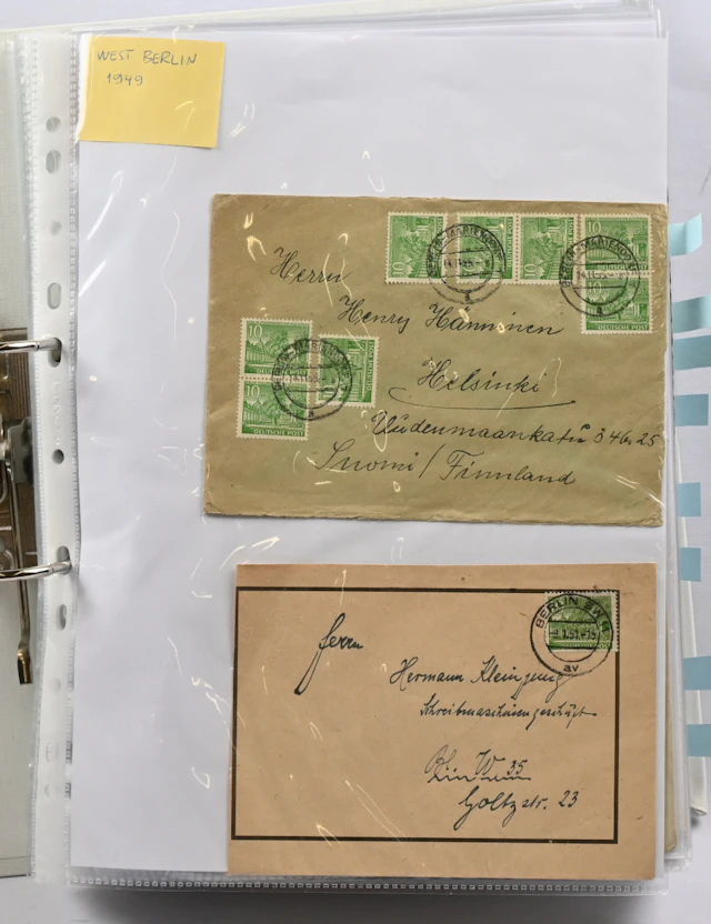 1951 onwards fine selection of postal items in two binders. Old part