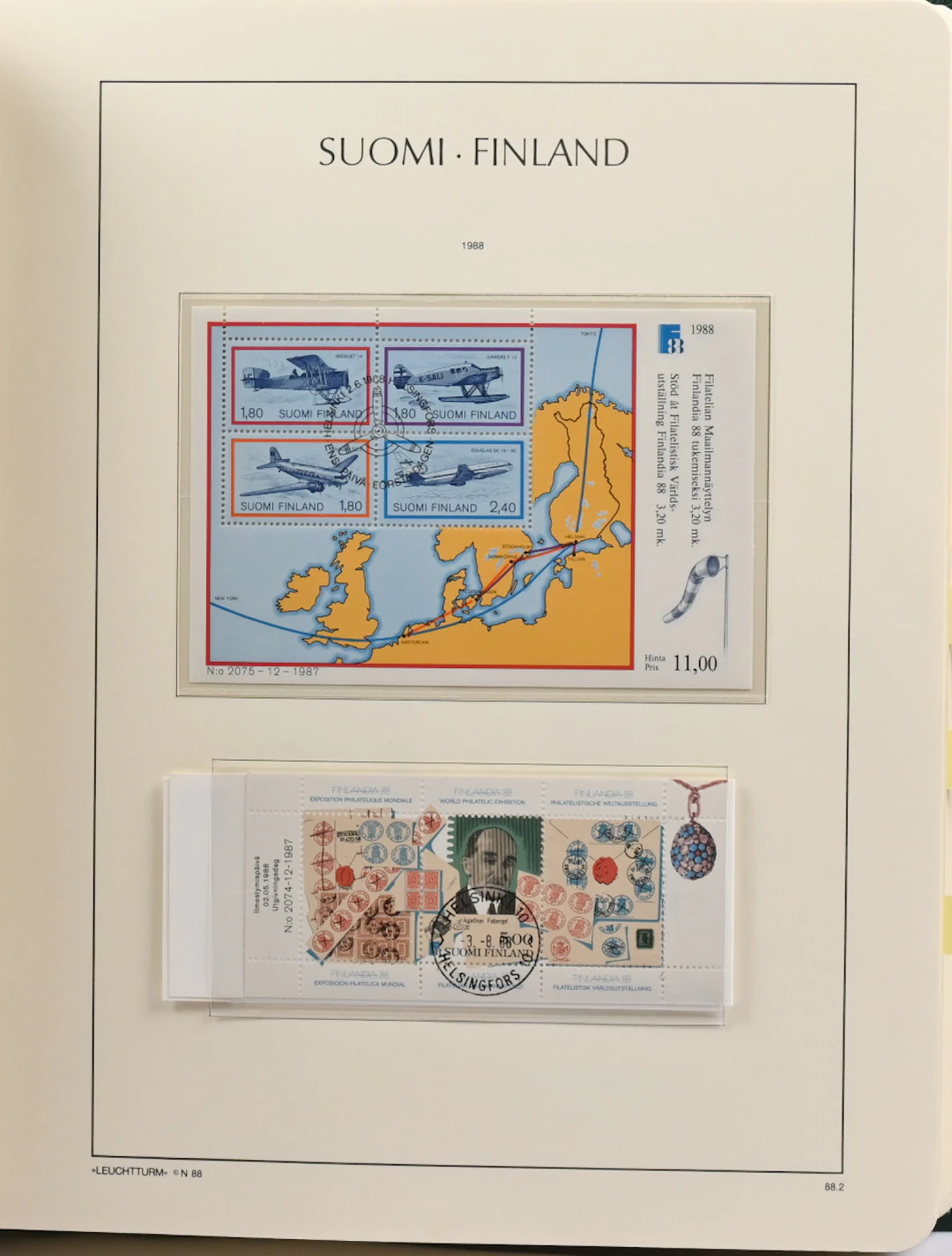 1987 - 2002 fine cancelled collection in an album with mounts.