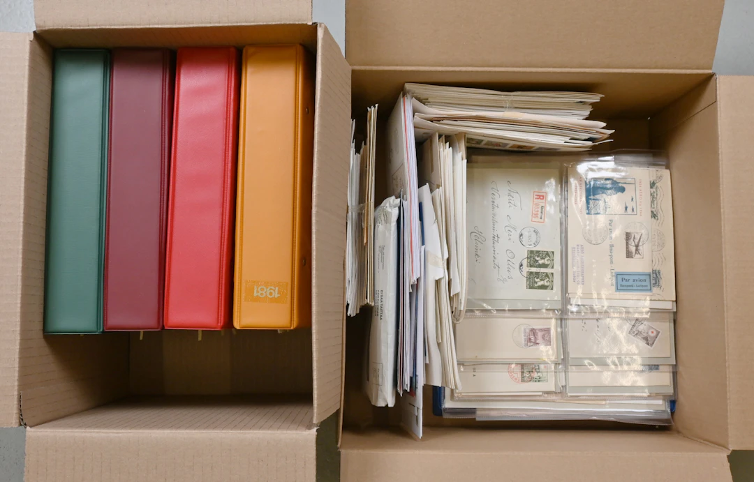 1963 - 2002 collection in five thick cover albums as well as a large