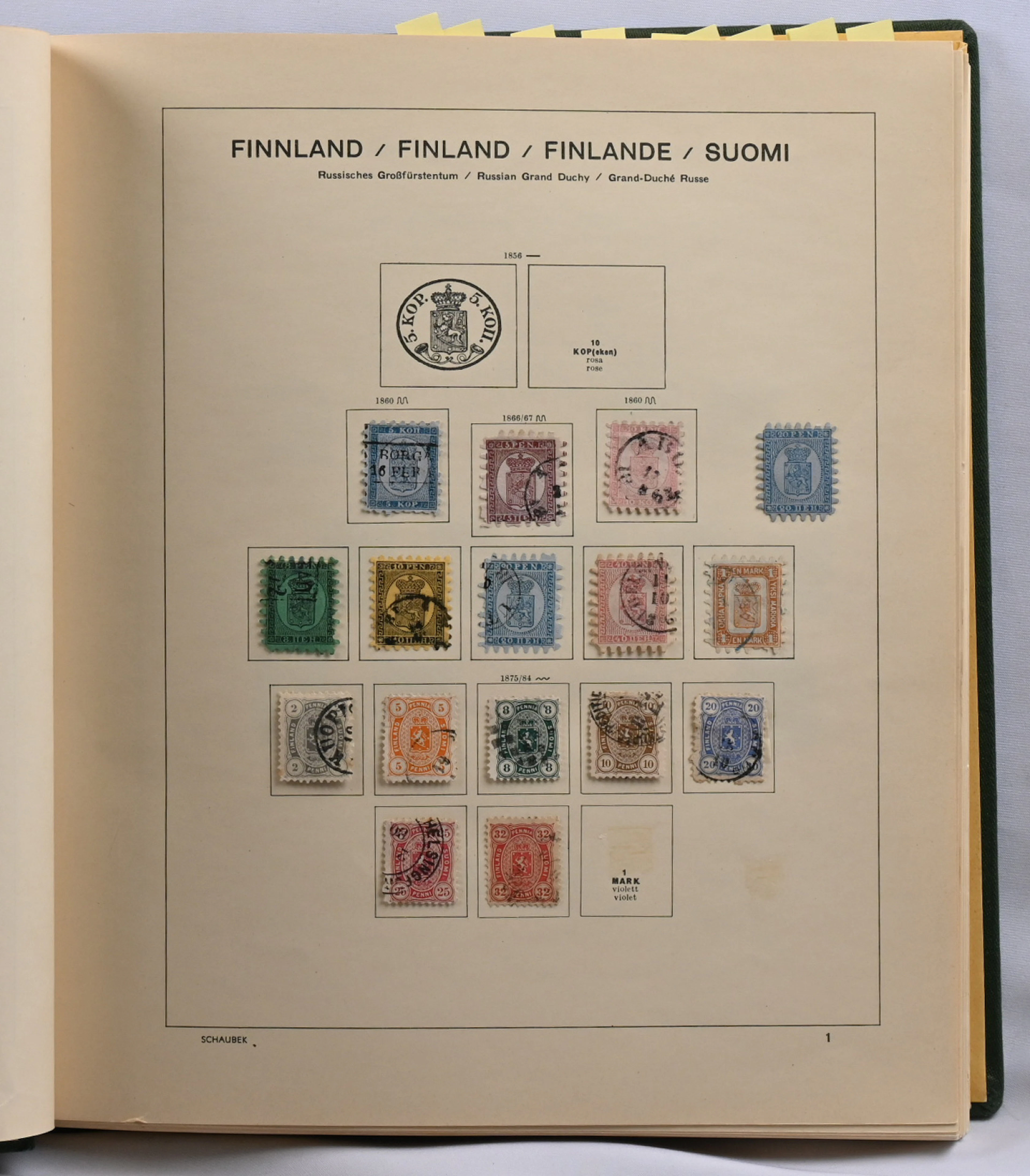 1860 - 1983 old mainly used collection in album, eg. over 20 serpentine