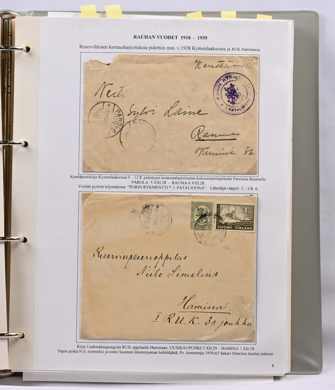 Censorship and field post selection in two binders from World War