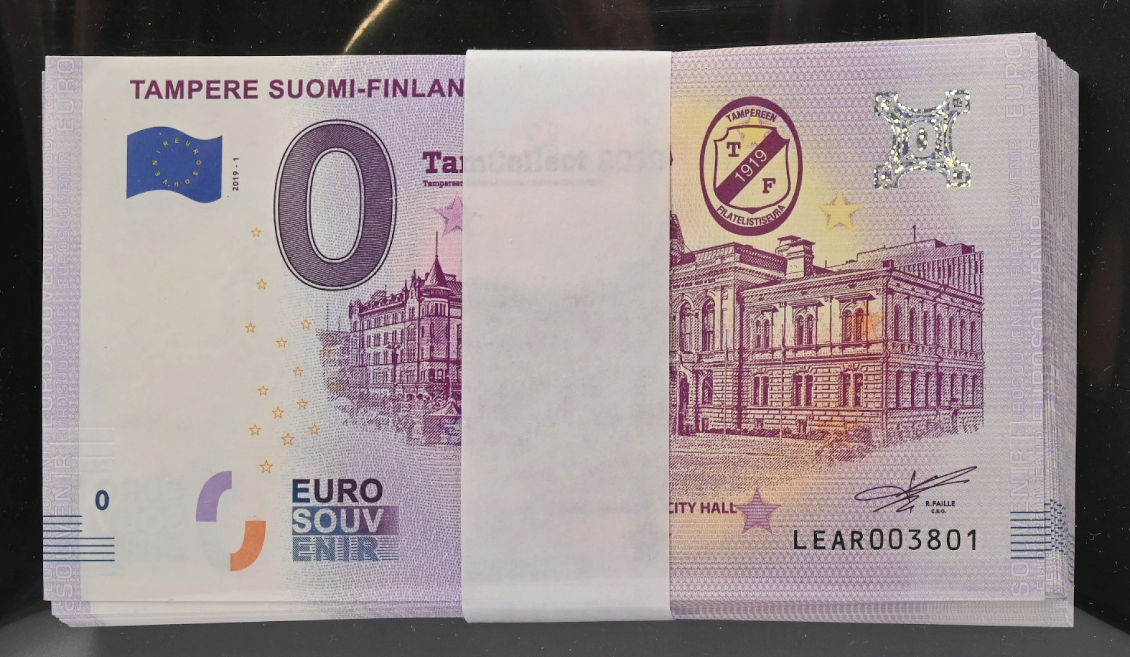 2019 0€ Tampere, 100 pieces.