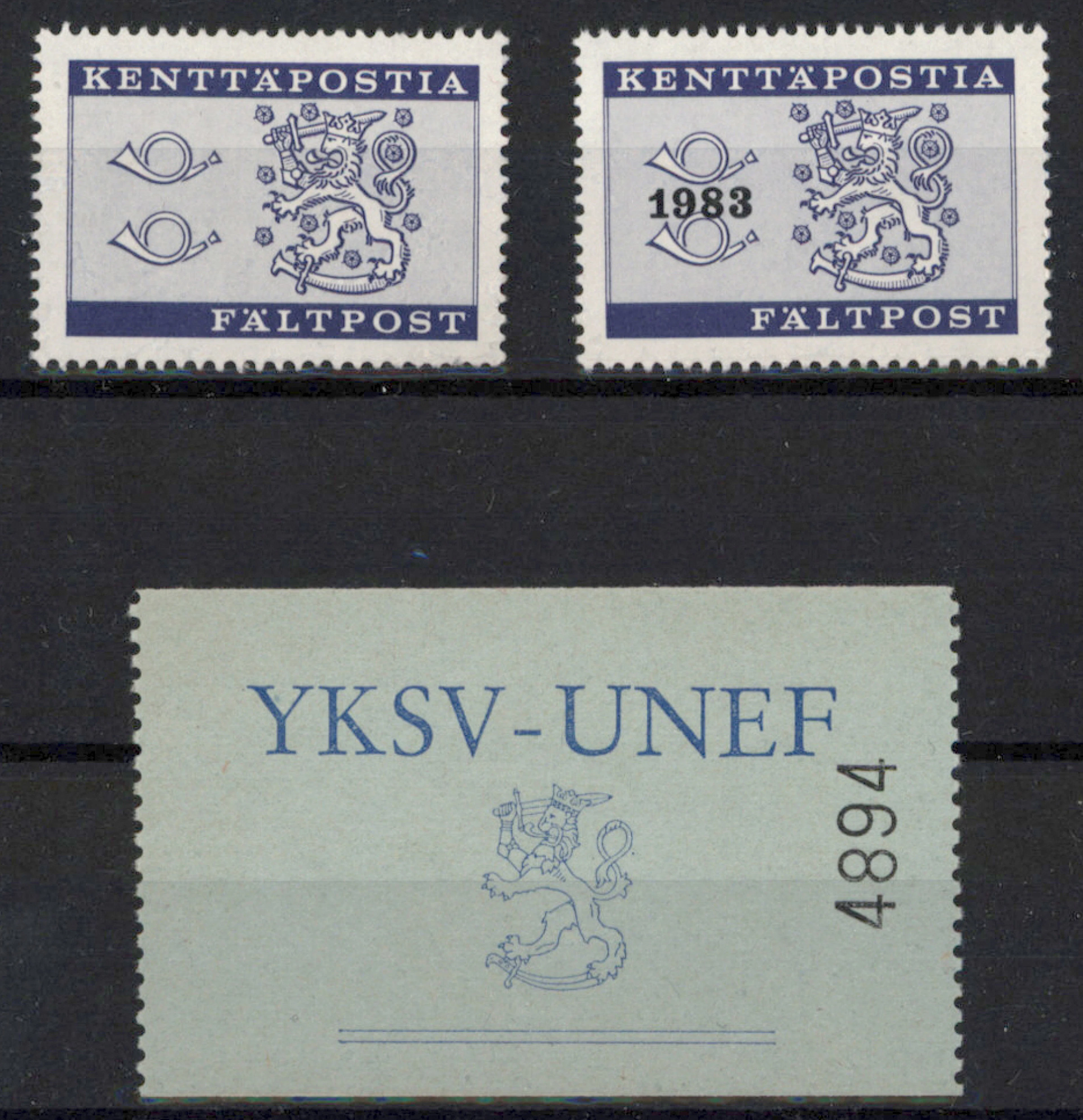 1963 and 1983 stamps as well as UNEF label. MNH ** (L. KP8, KP9, YK2).
