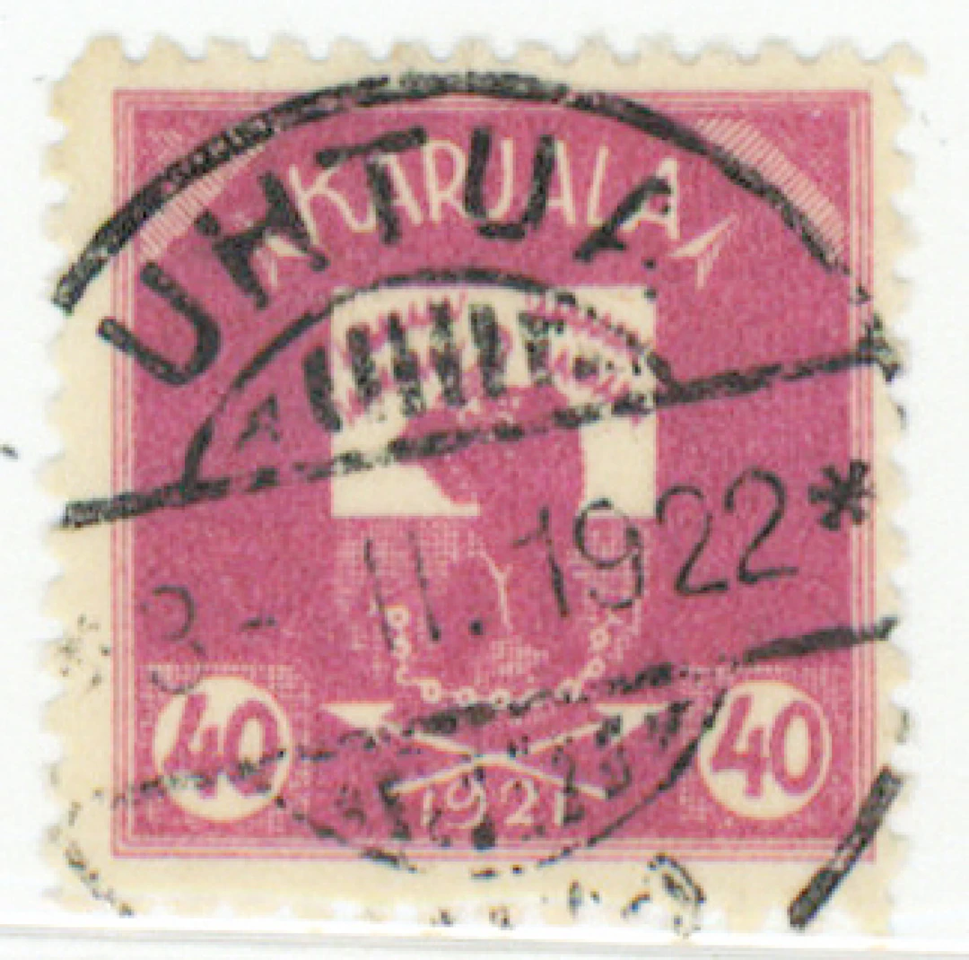 40 penni very fine used Uhtua 1922