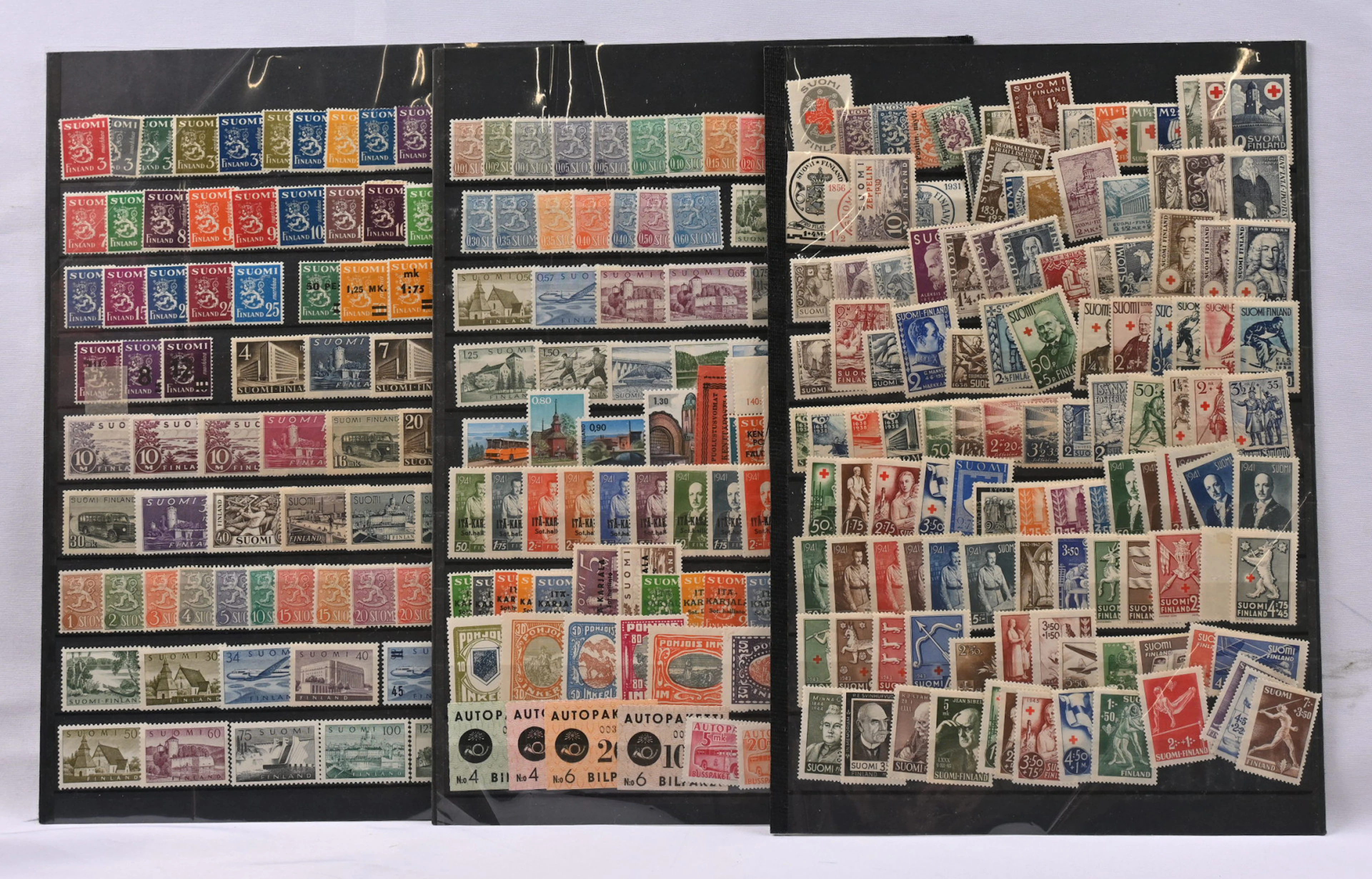From the late 1800s onwards small mixed stamp material on stock pages