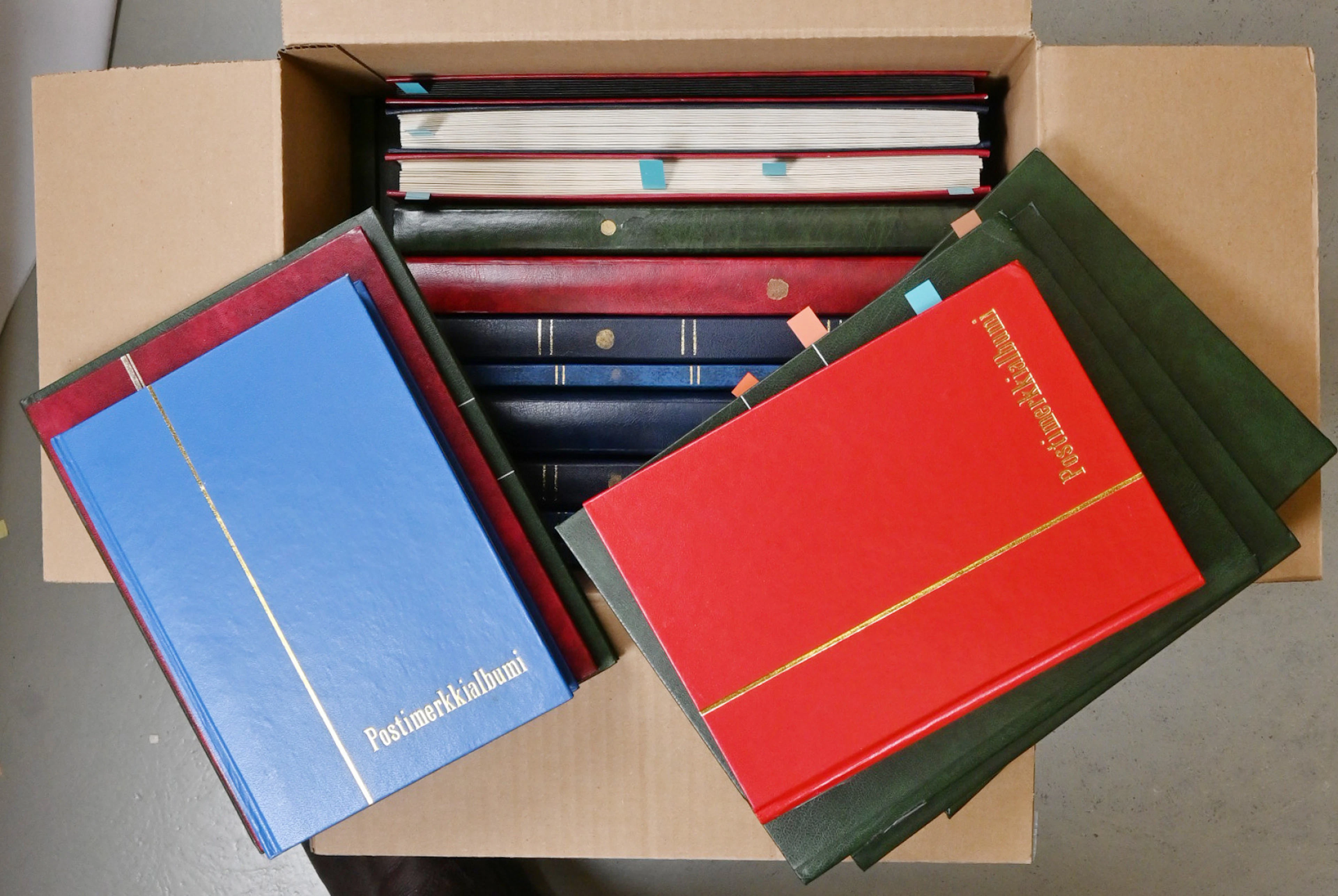 1917 onwards mostly used stock material in 20 stockbooks (some are