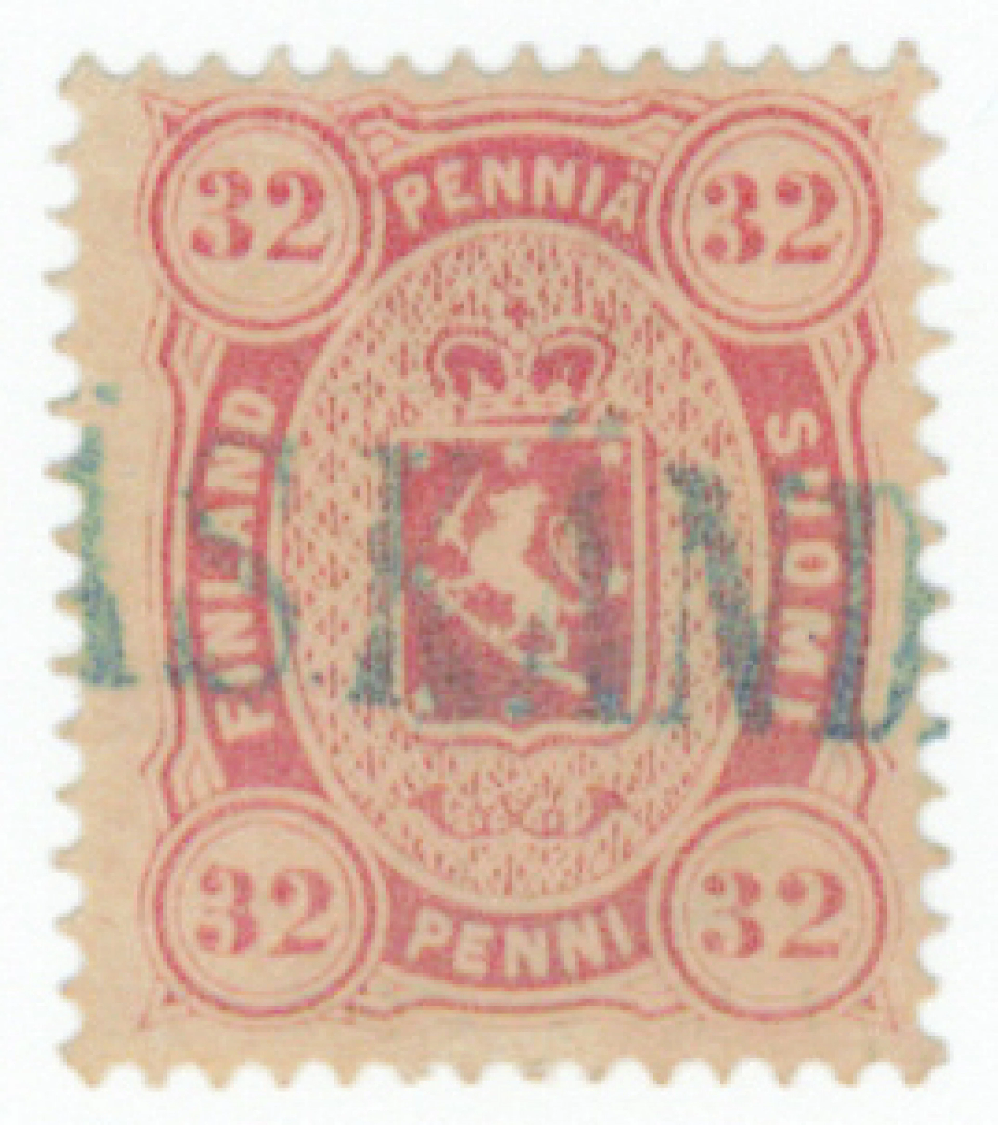 Copenhagen printing, with a rare TRÄSKENDA railway station cancellation.