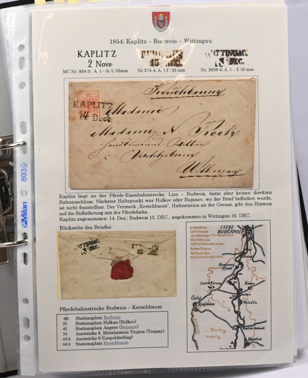 1825 - 1918 Budweis, fine collection built in the style of an exhibition