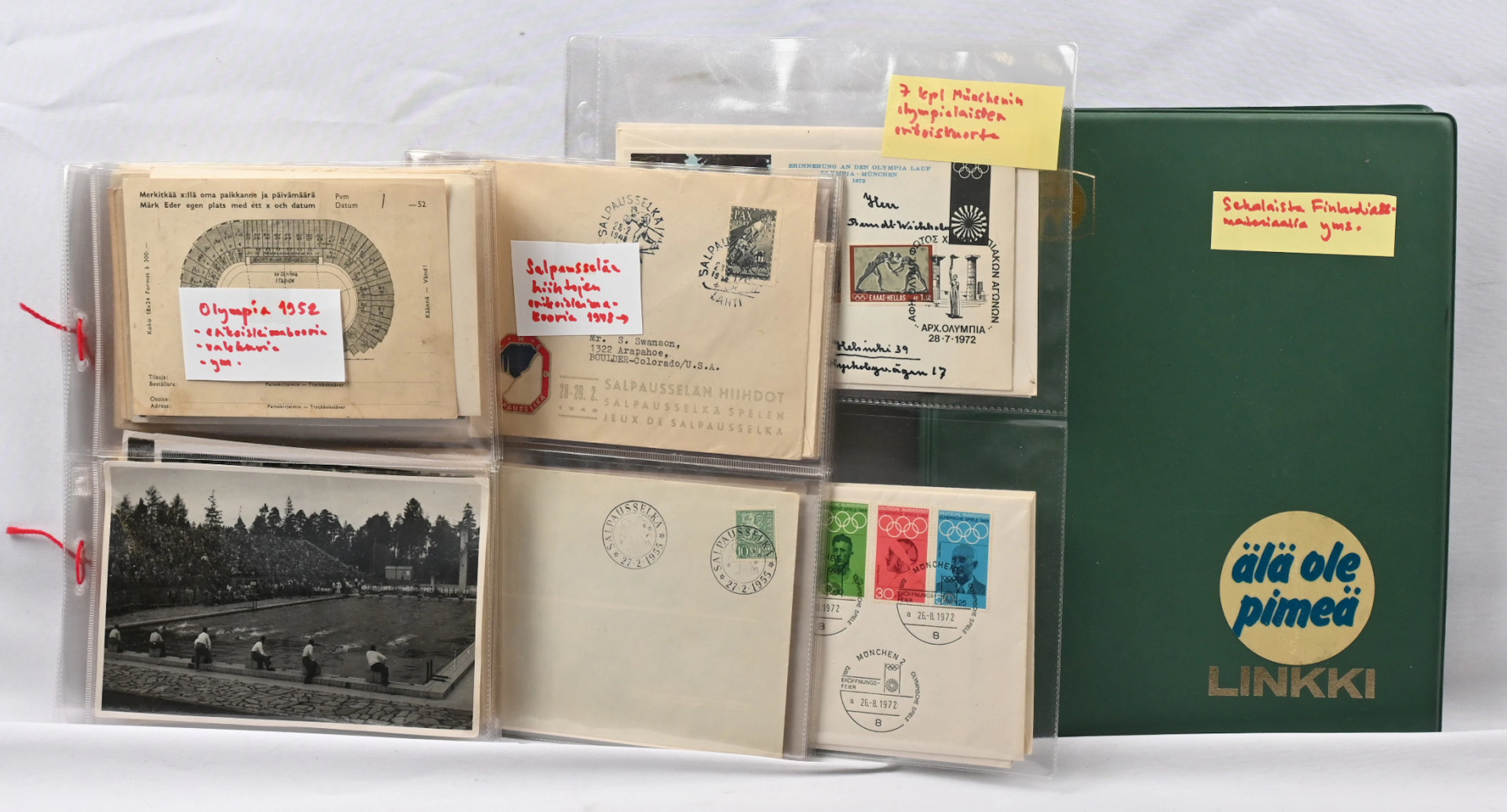 Sports, selection of covers from the Salpausselkä Games, 1952 Helsinki