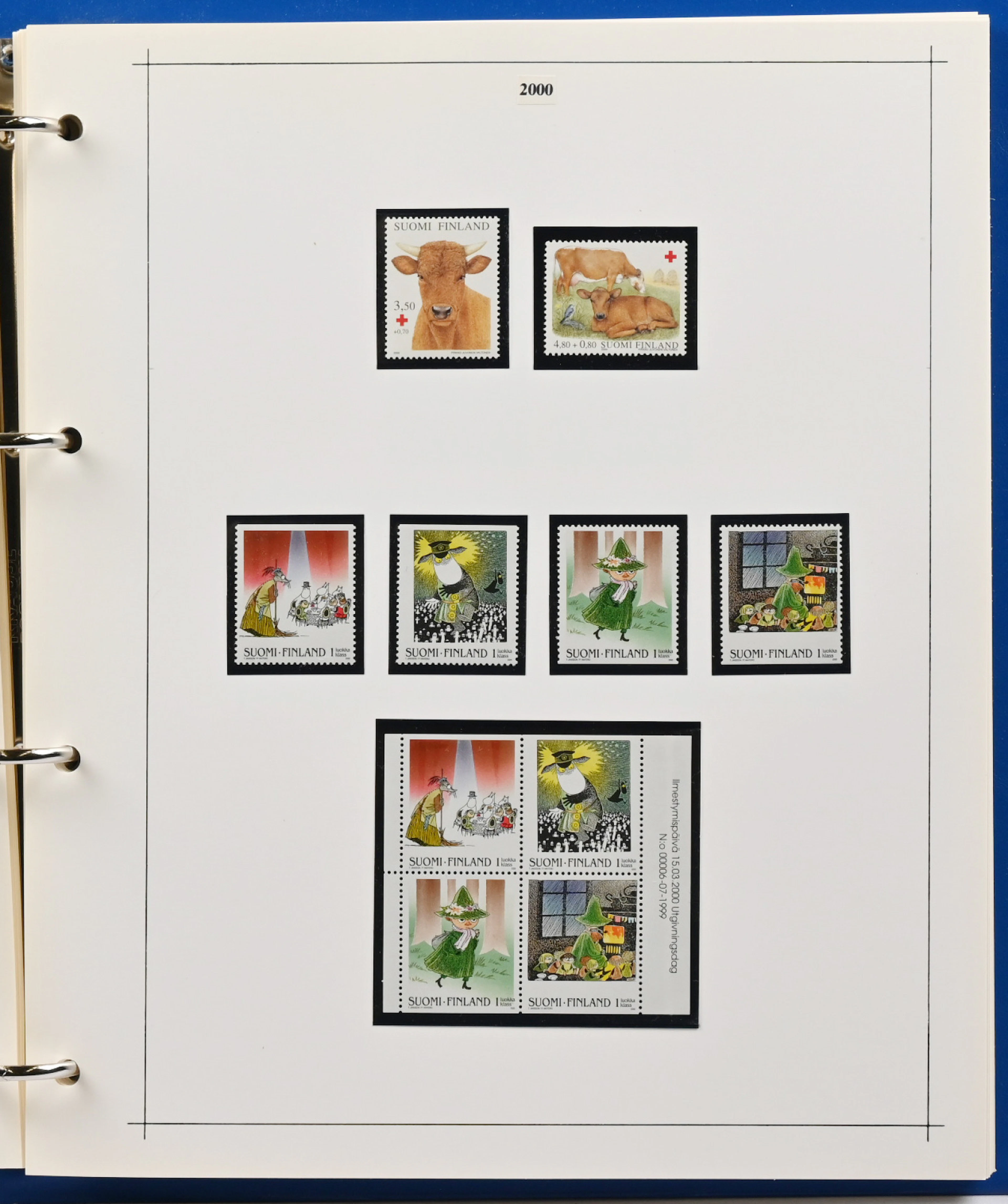 1999 - 2006 MNH ** collection on pages in album, eg. ca. 170 forever stamps!