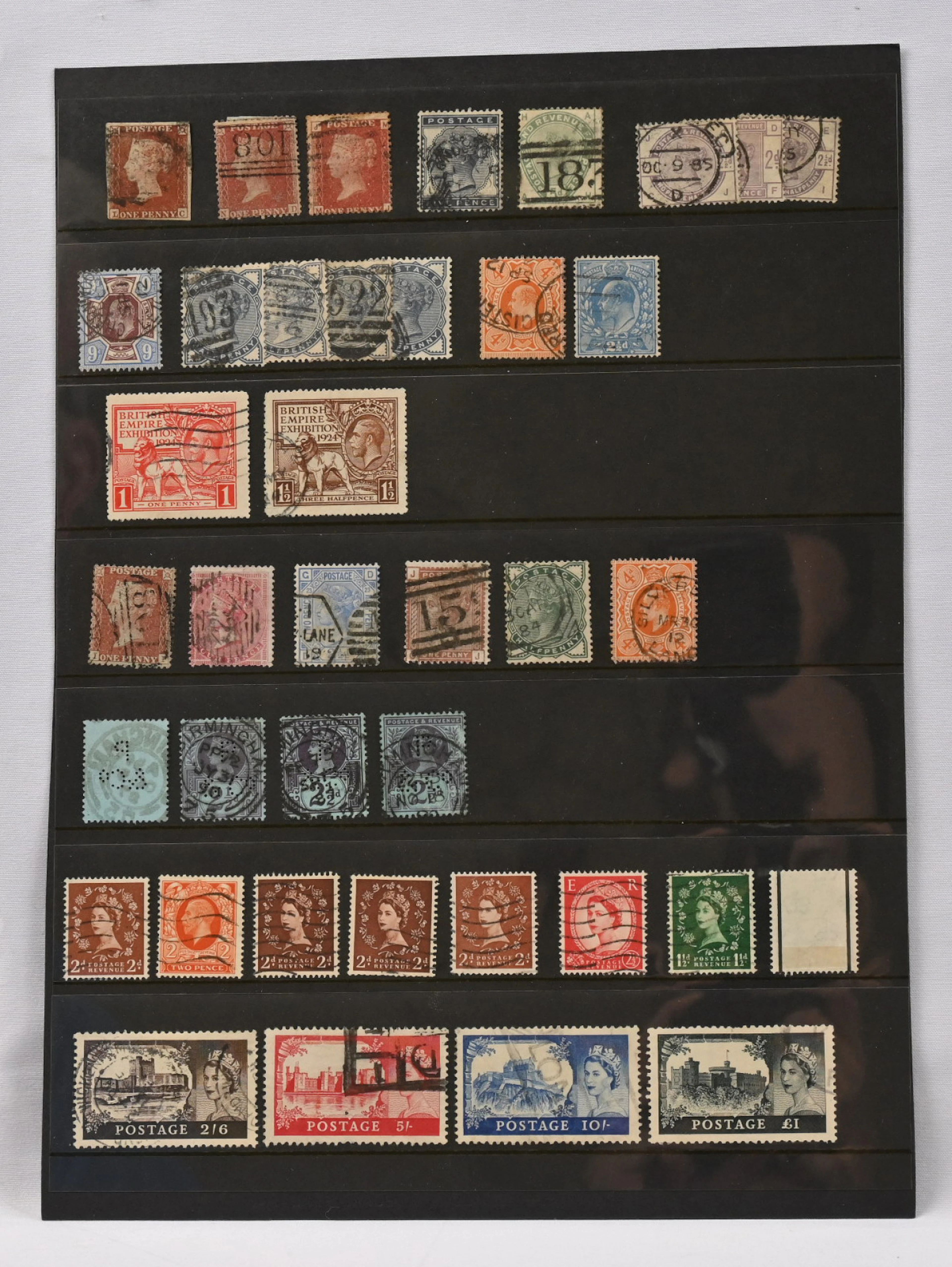 From 1841 onwards small, mainly used selection on stock pages etc.