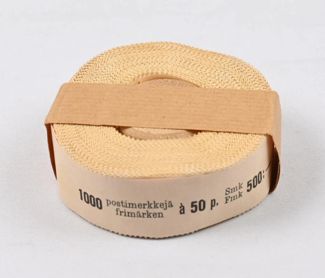 50 penni yellow COIL STAMP, complete COIL of 1000 stamps!