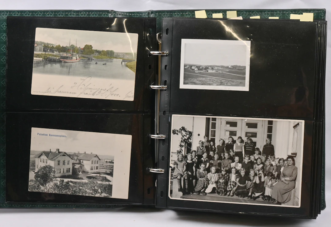 Salo and nearby areas, cards and old photographs collection in an