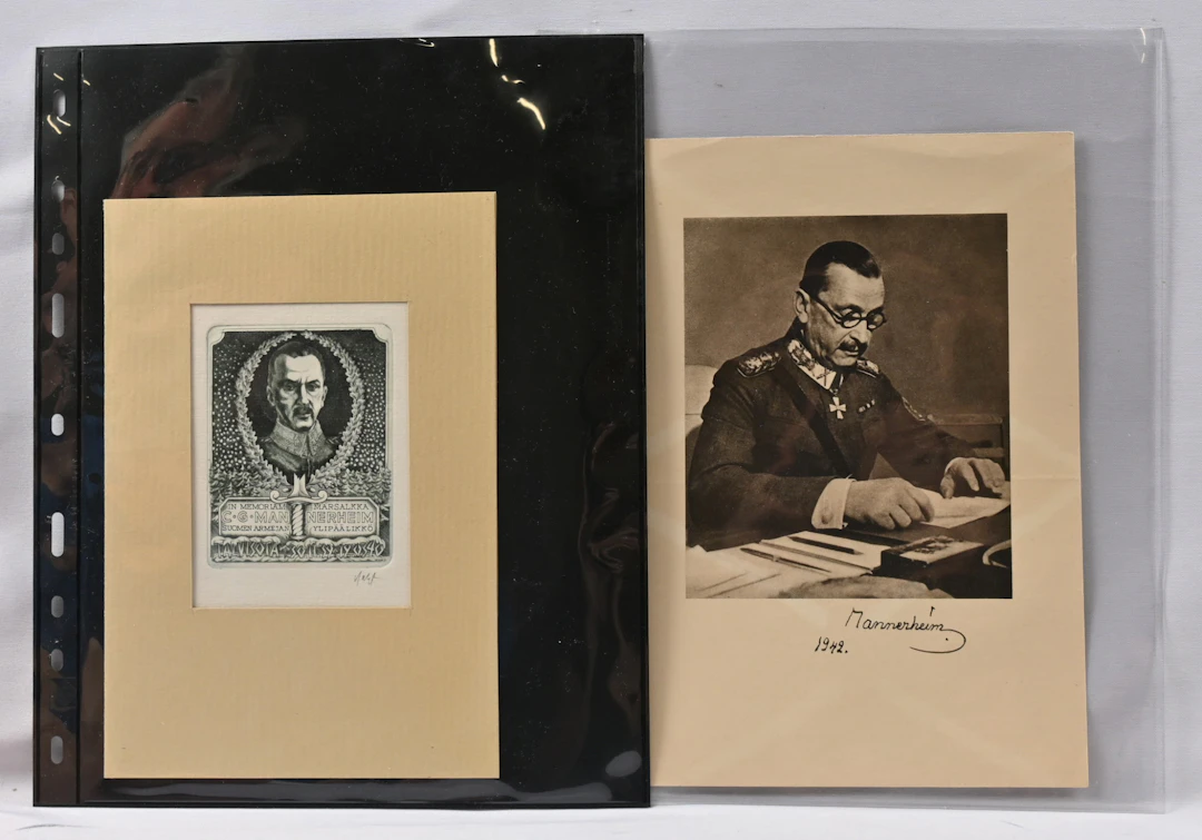 Mannerheim-themed unusual graphics sheet for the memory of the Winter