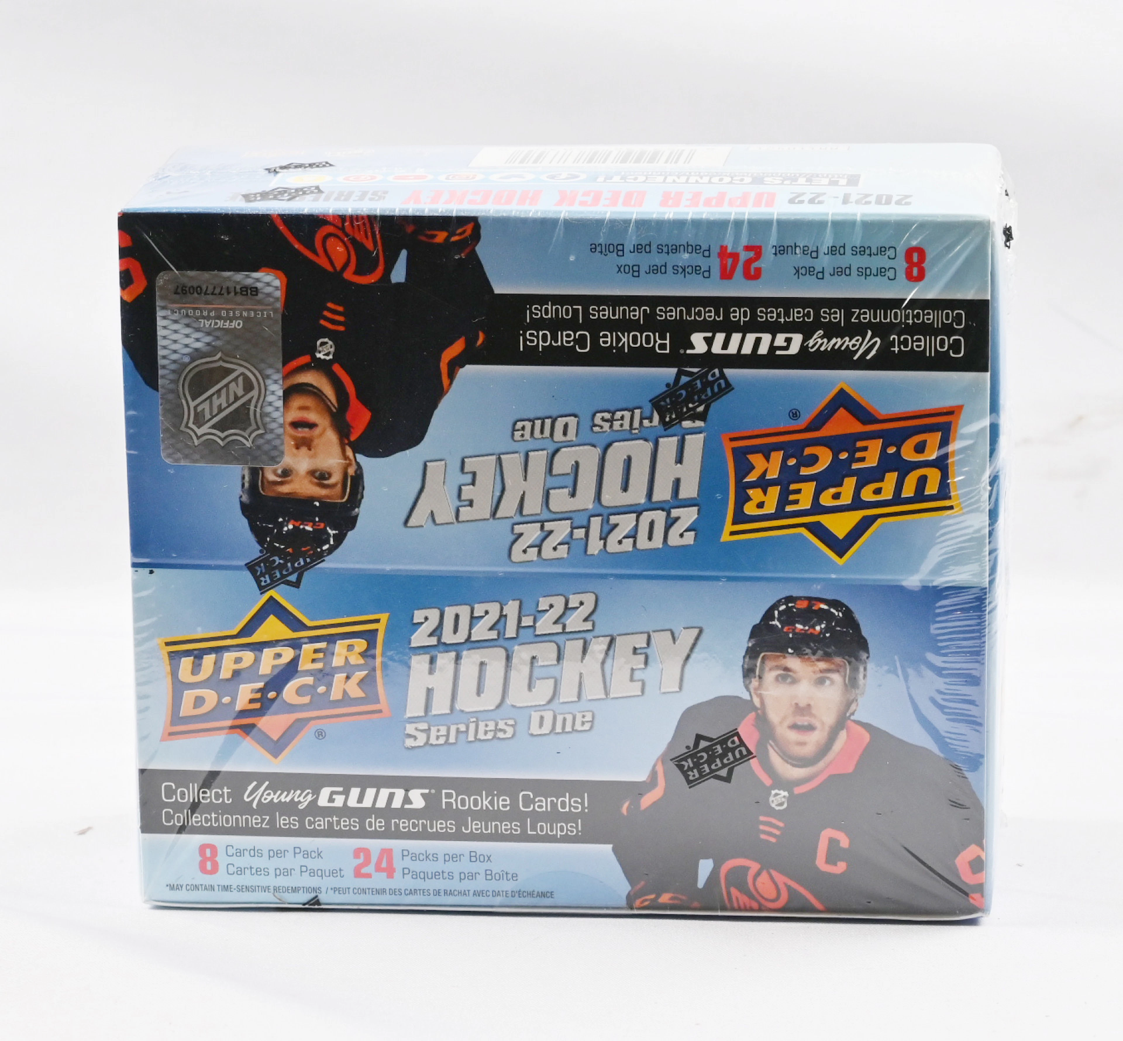2021-22 Upper Deck s1 box, 24 packs in a box.