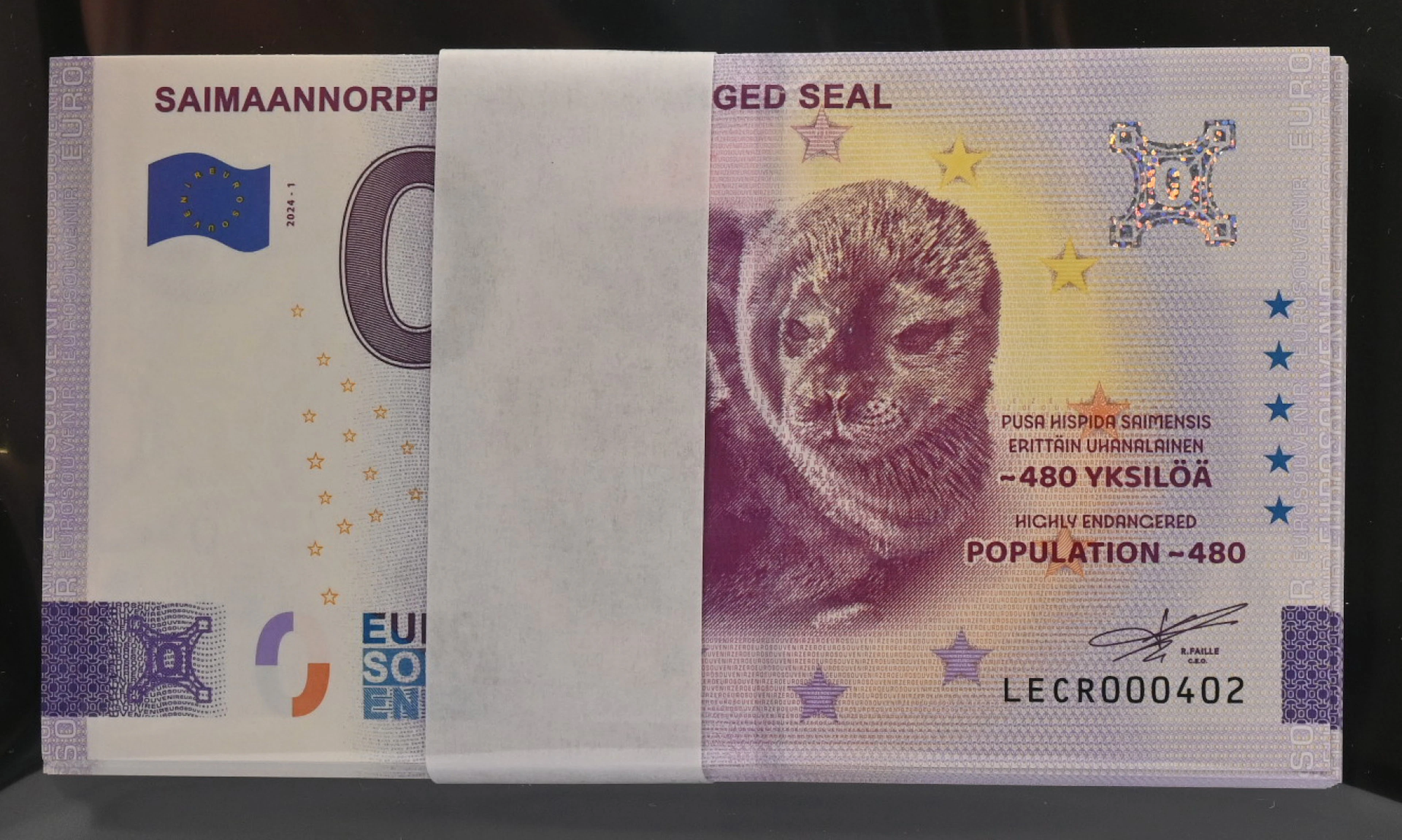 2024 0€ "Saimaan norppa", 100 pieces.