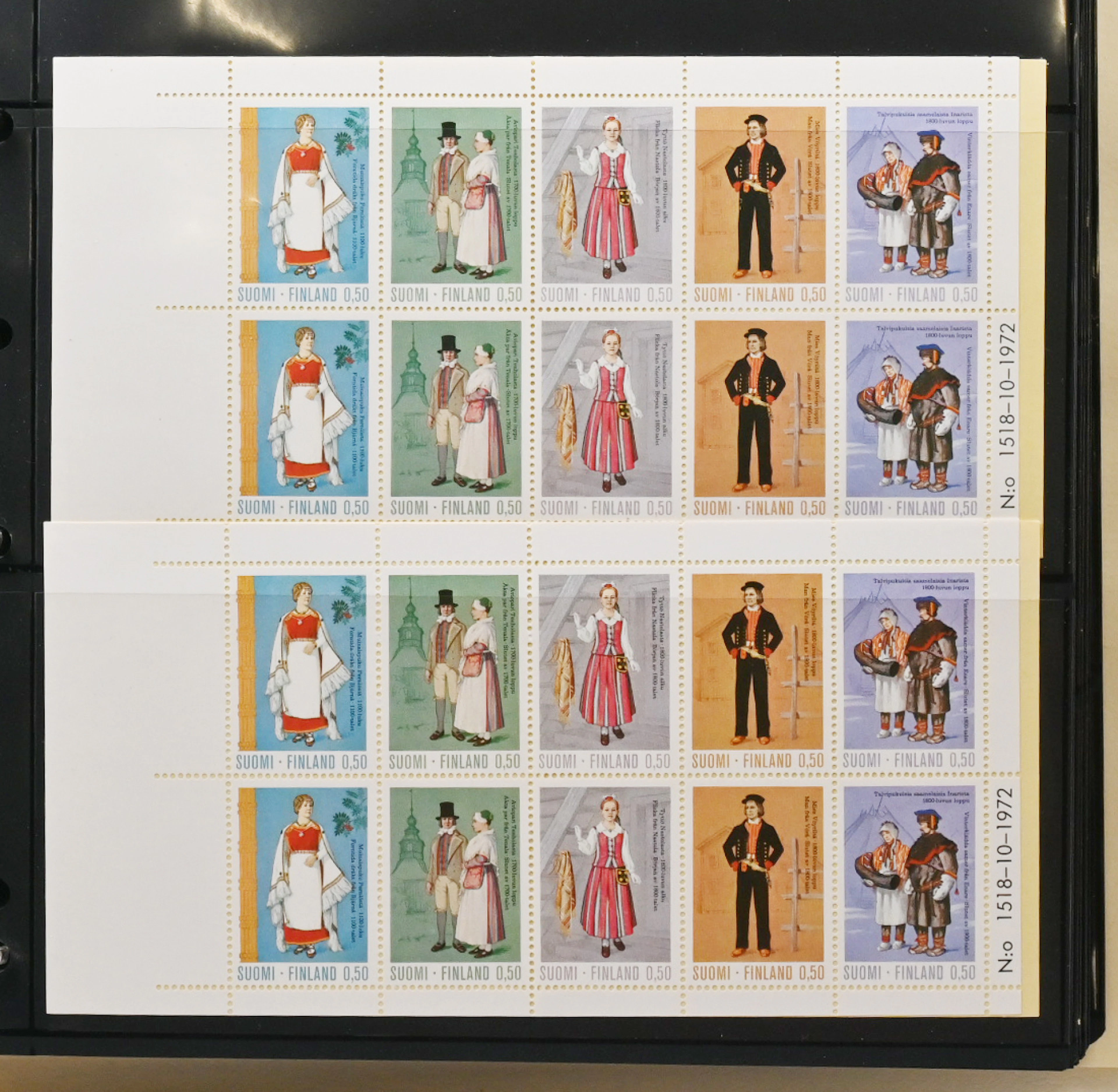 From 1972 onwards booklets small selection in an album over 100 pieces
