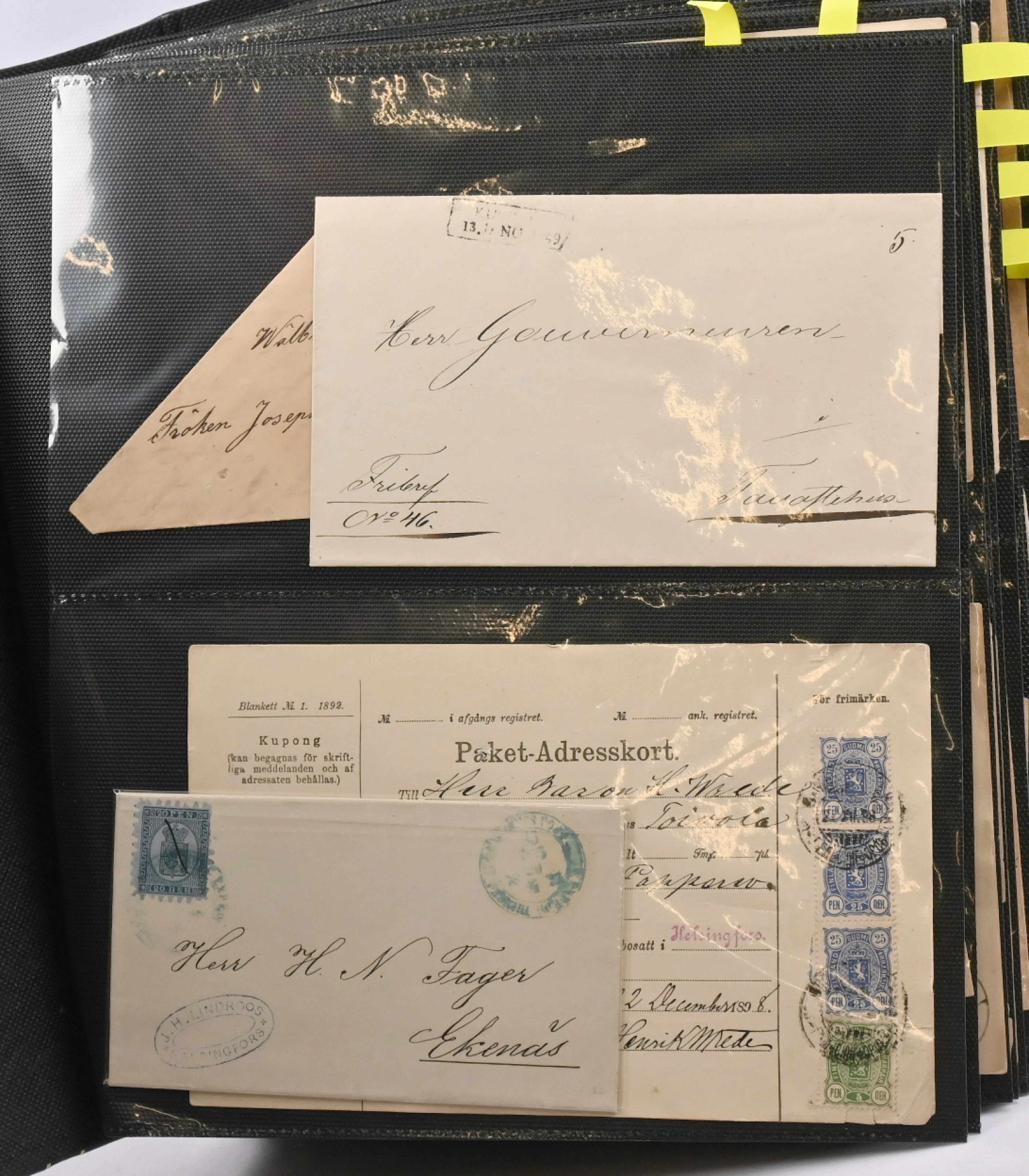 Approximately 500 postal items in a fine, overfilled cover album starting