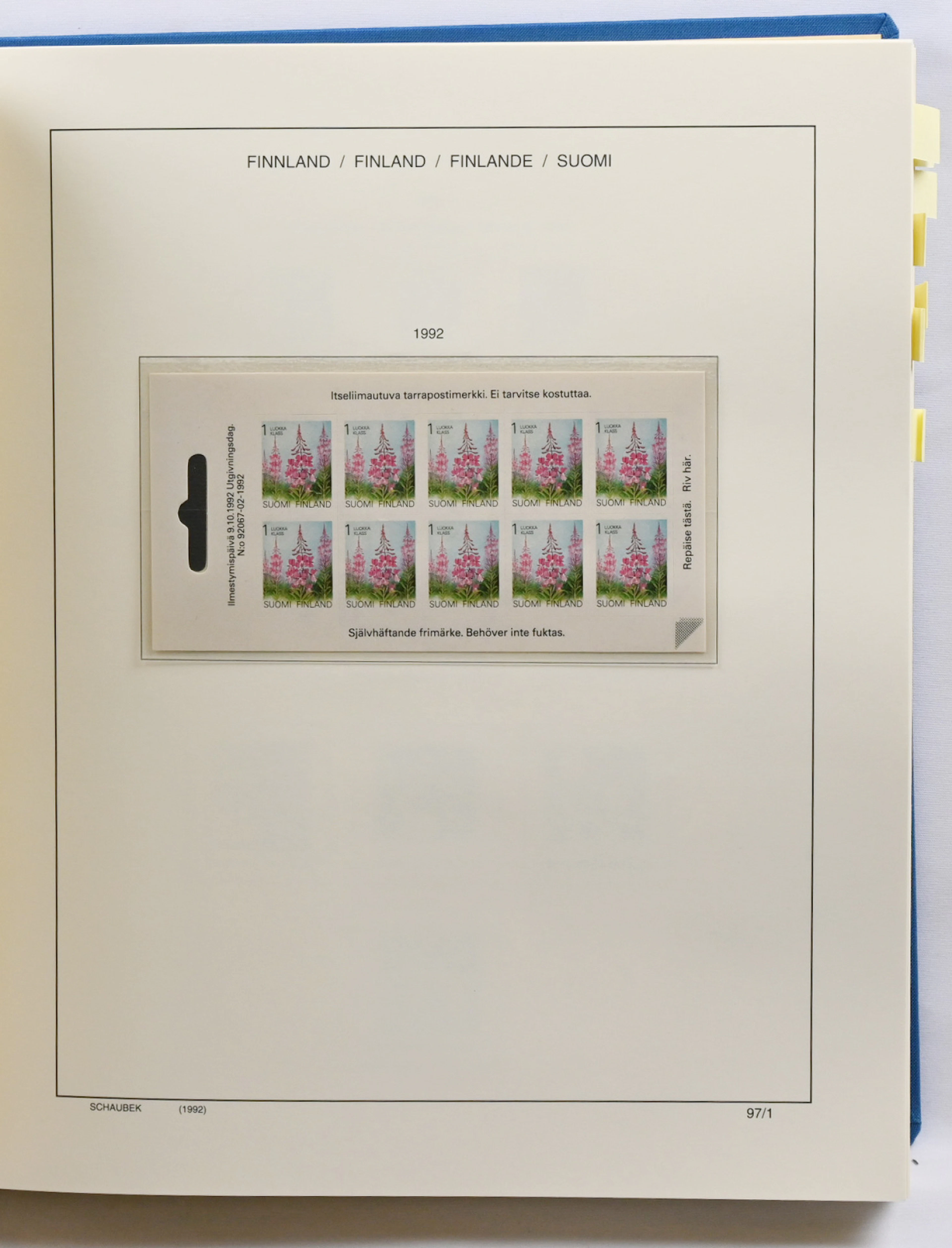 1989 - 2012 fairly complete MNH ** collection in a Schaubek album
