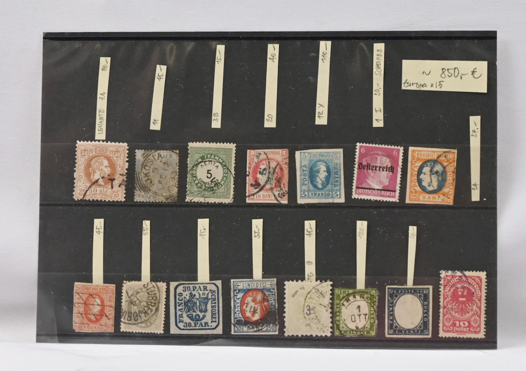 Small selection of medium priced stamps from European countries. 15