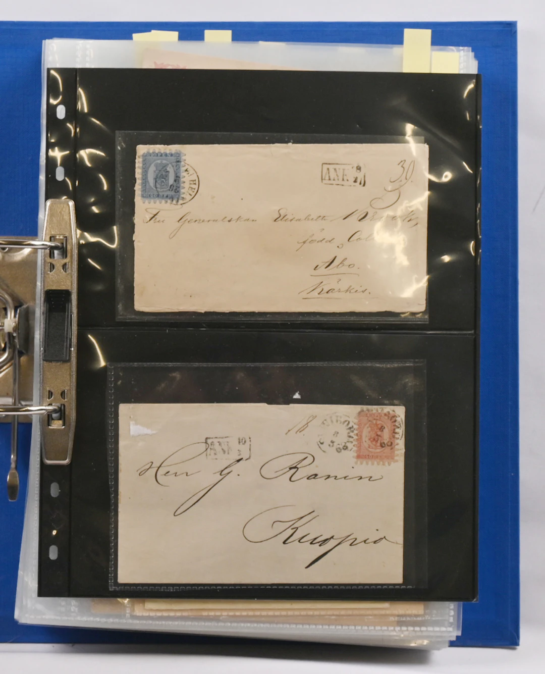 1866 - 1901 in a binder a selection of postal items approximately