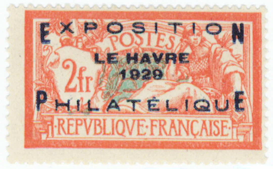 1929 Le Havre Mi 239, rare very fine mint ** stamp, old signed mark