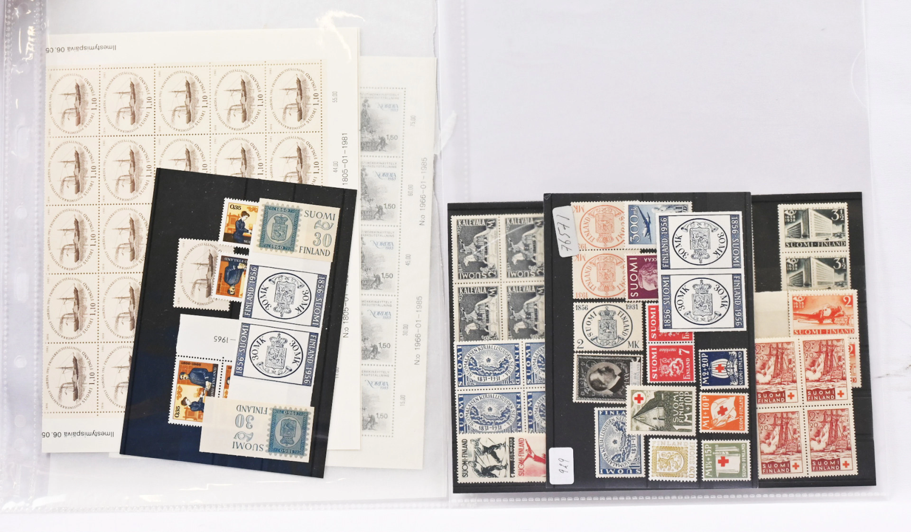 From 1930s onwards selection of material, eg. Red Cross 1937 2 markka