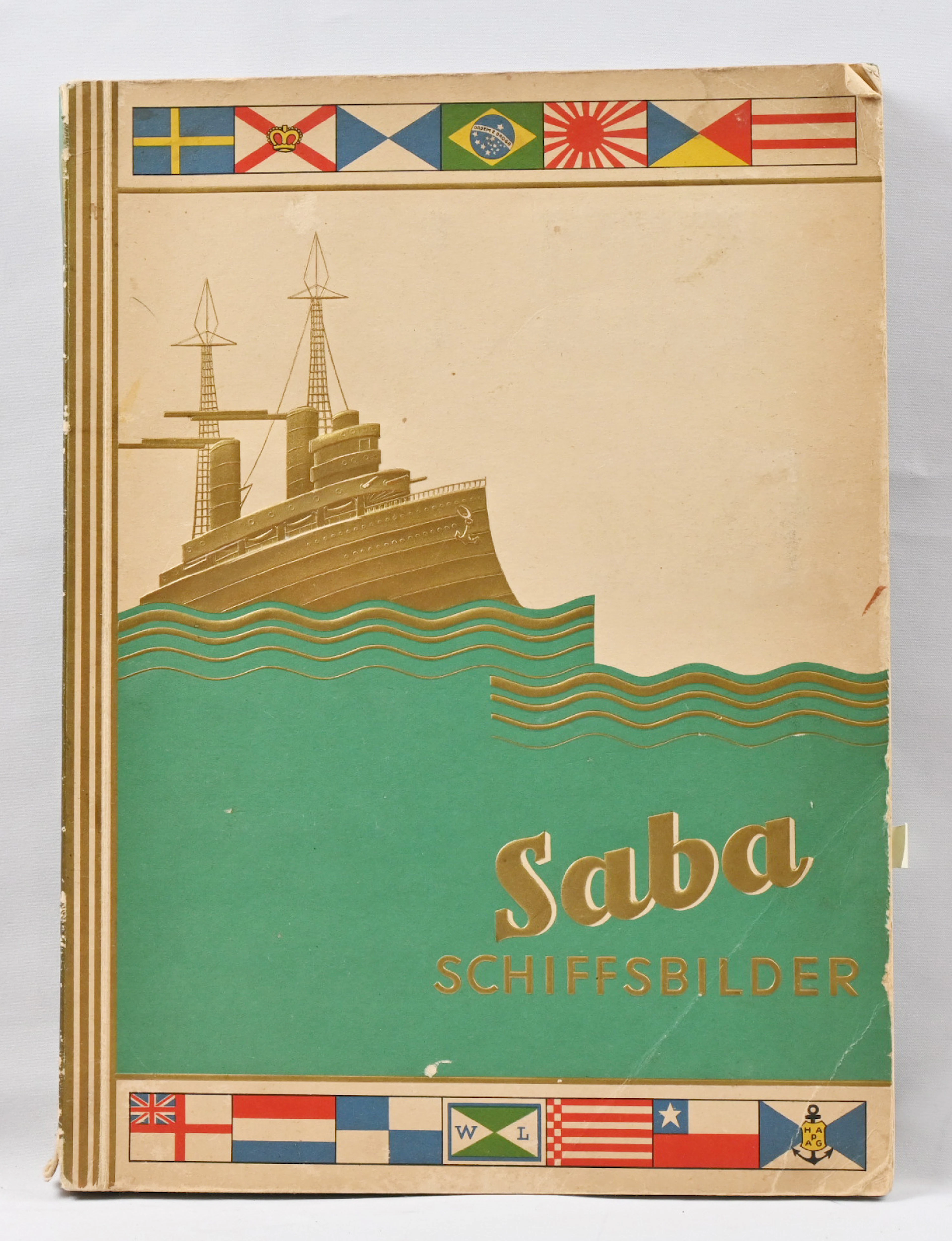 Collectible photo album “Saba Schiffsbilder”. Garbaty Zigarettenfabrik
