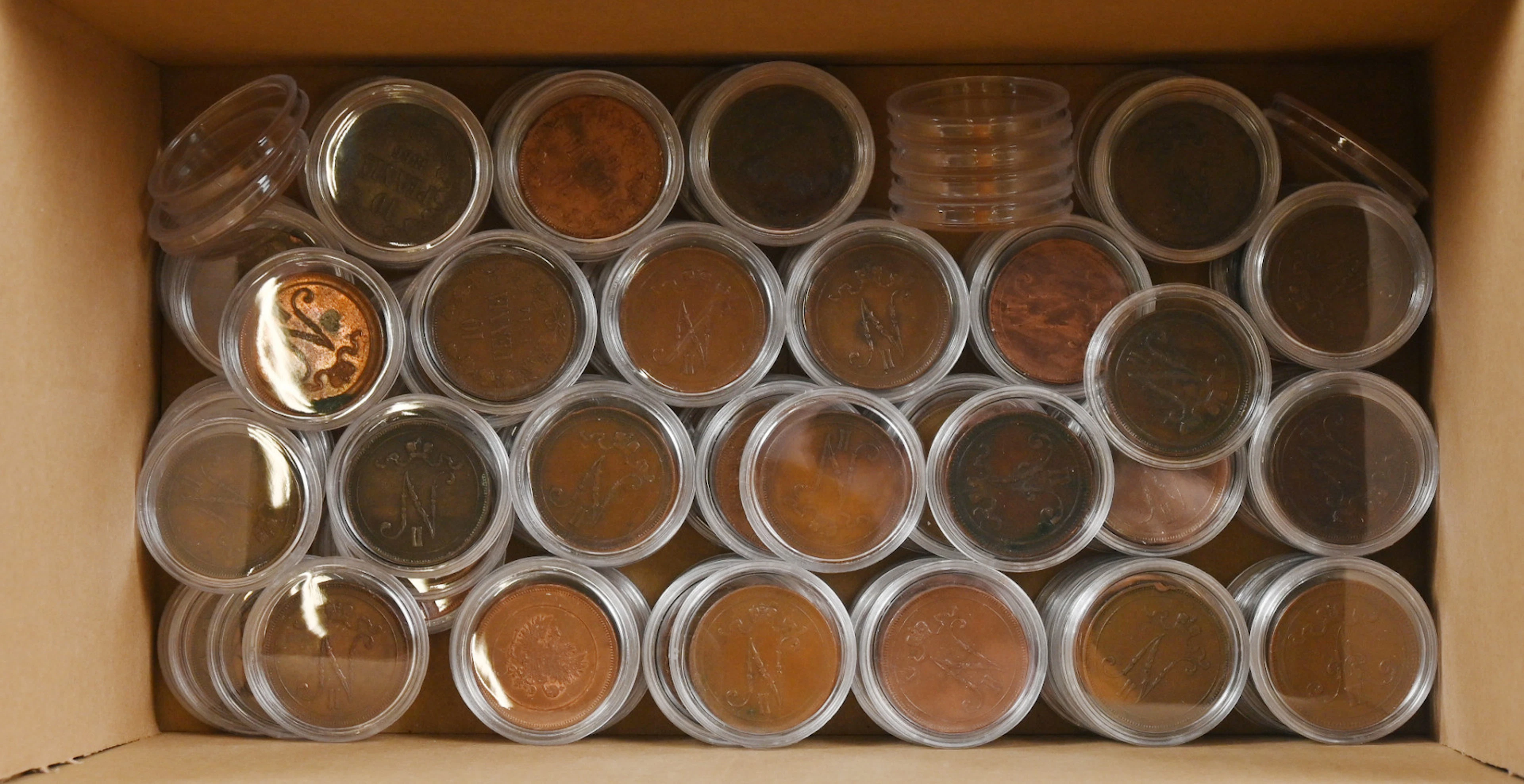 10 penni lot 1865 onwards, over 100 pieces, eg. 1898 etc.