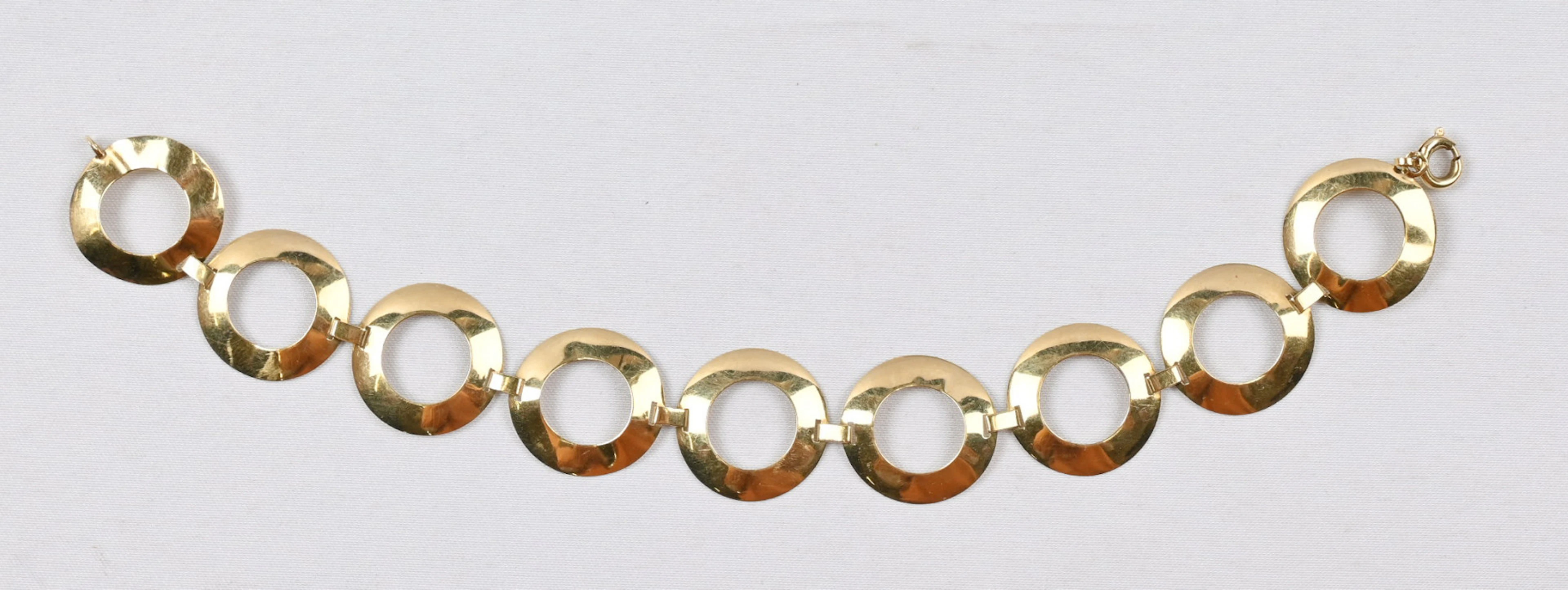 Bracelet, 585 gold, weight 7 g.
