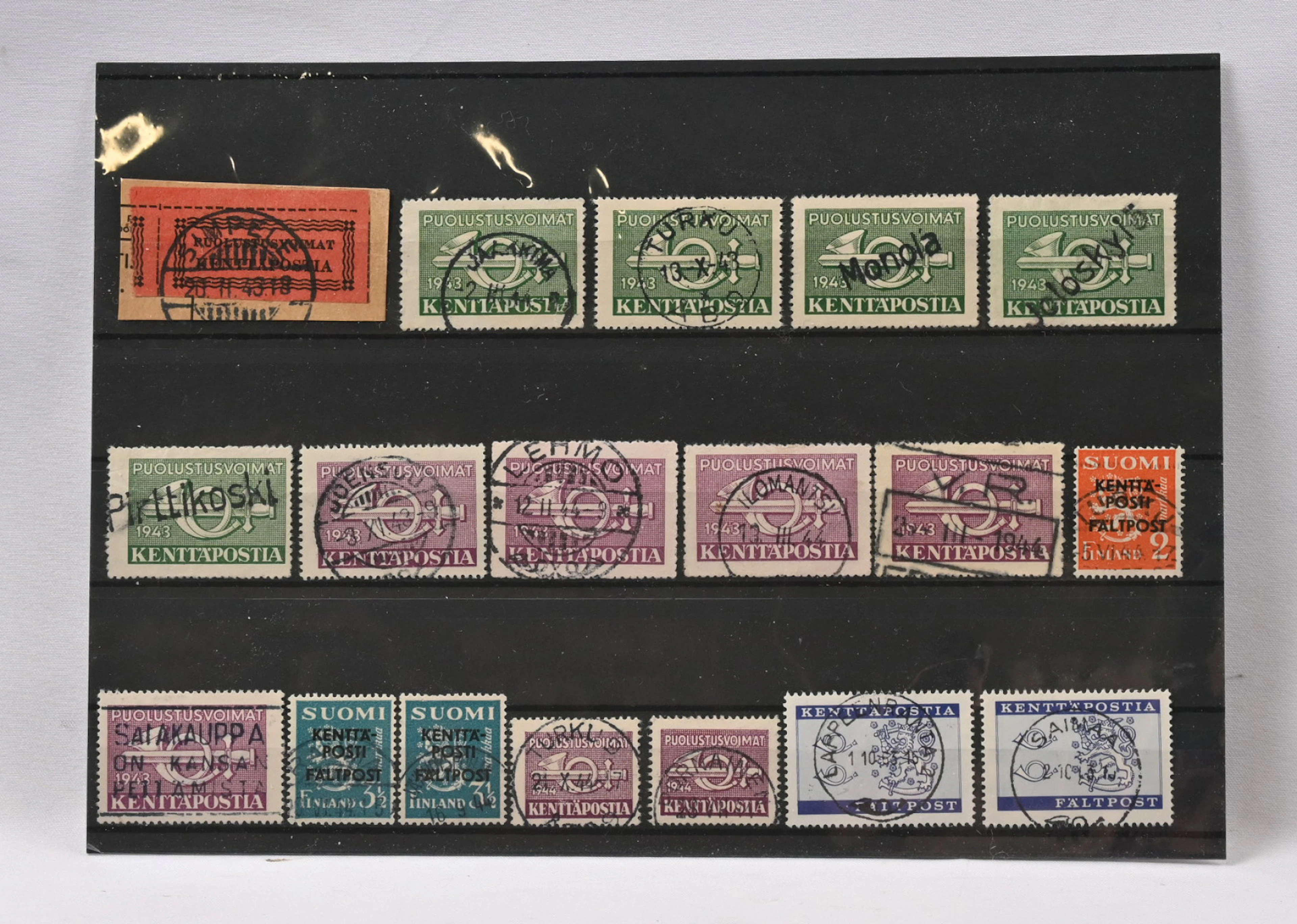 Selection of stamps with very beautiful cancellations 1941 - 1963