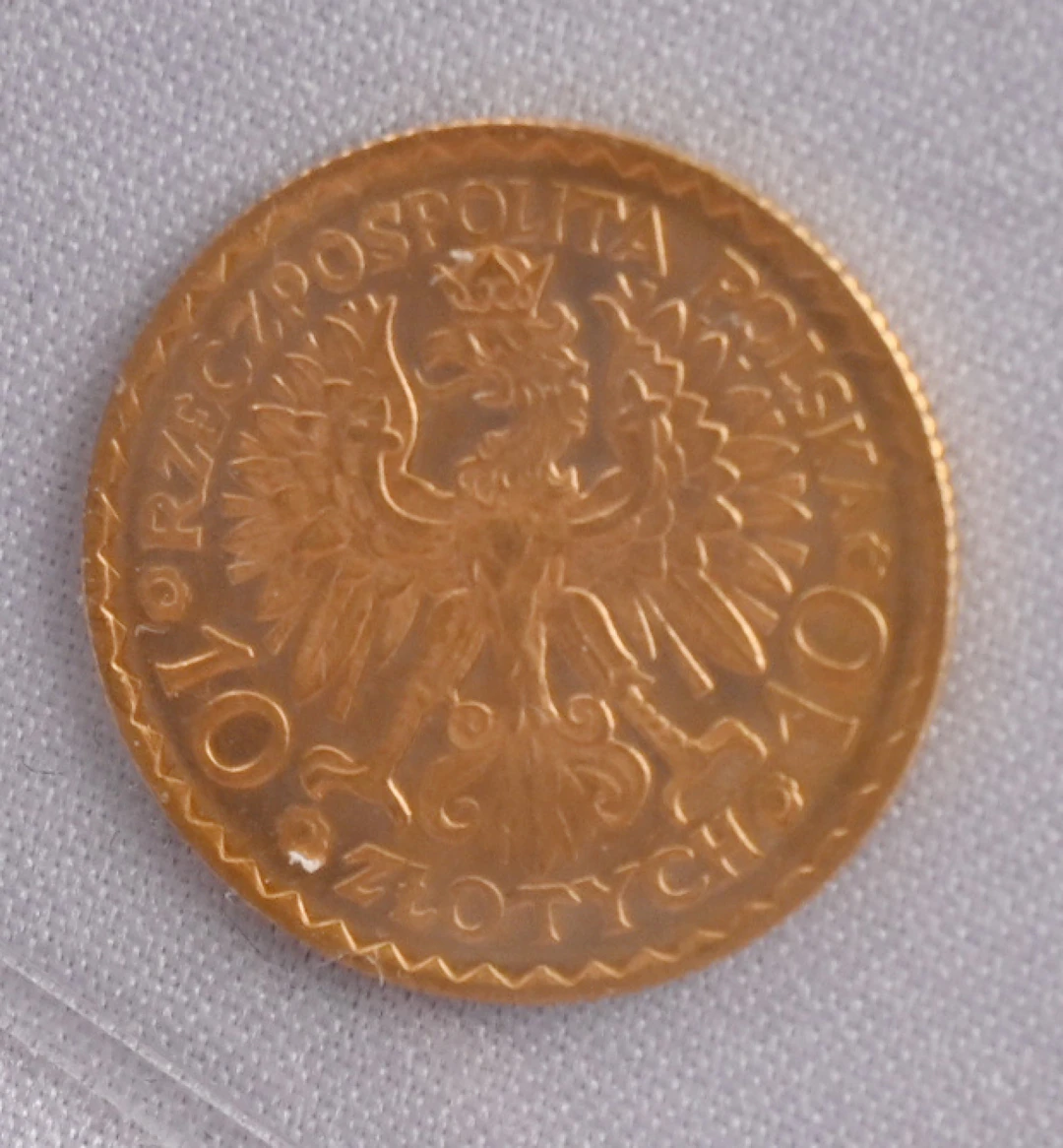Poland 1925 10 zloty gold.
