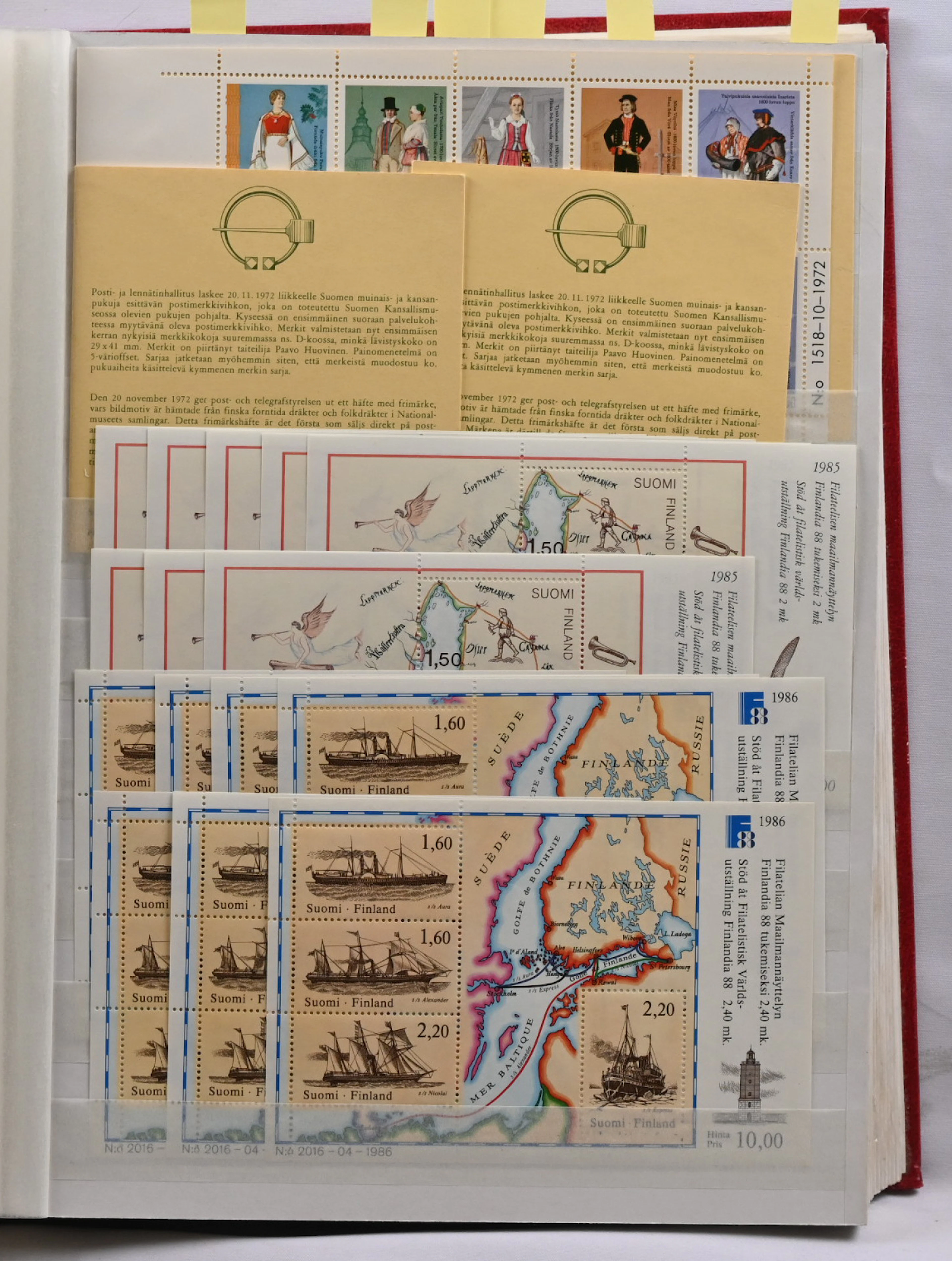 MNH ** stamp lot in two stockbooks. Material mostly from 1980s to