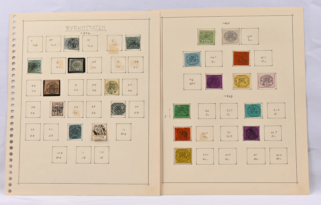 1929 - 1967 small collection on pages. The valuable stamps are missing