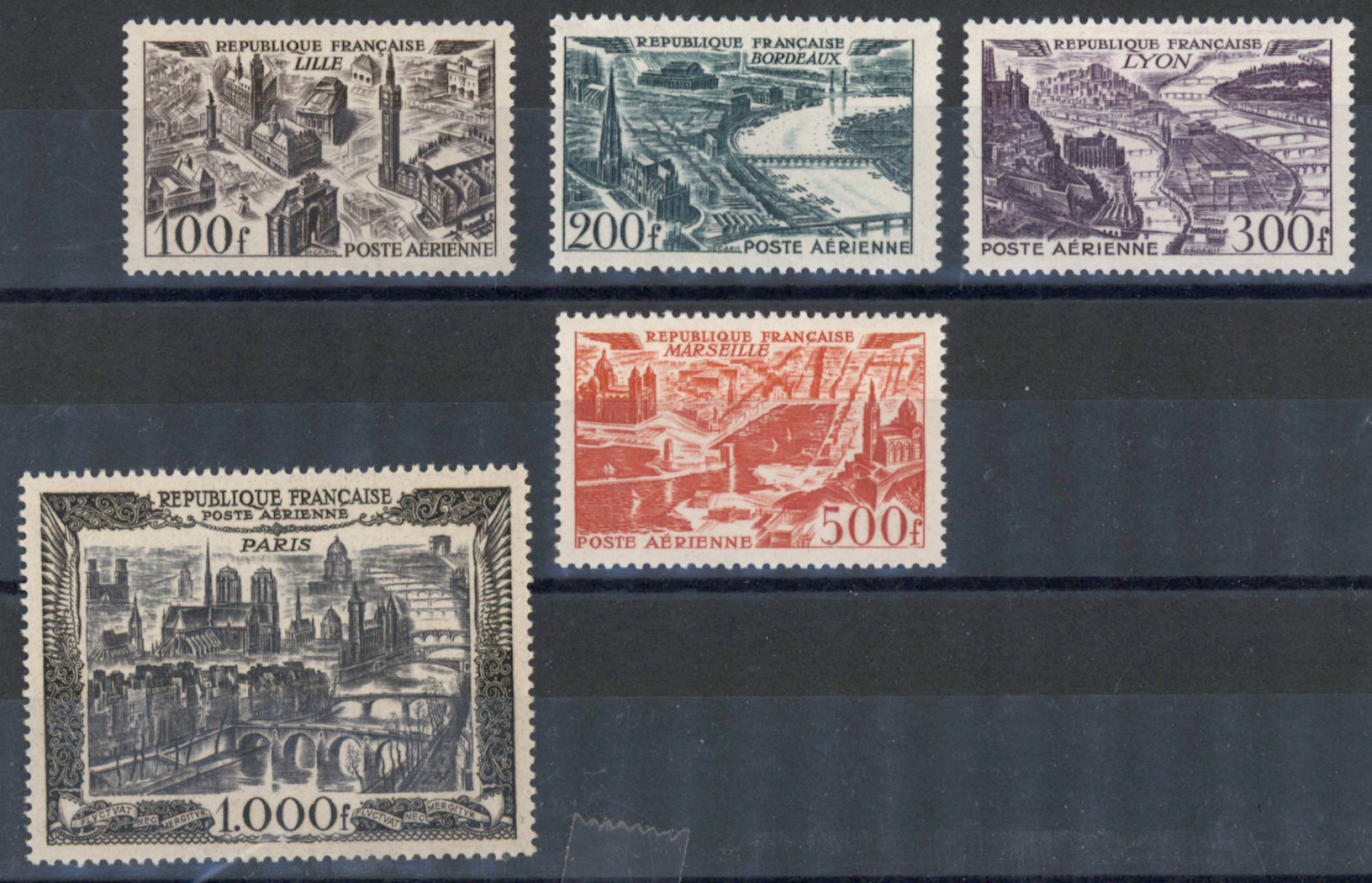1949 Airmail stamps Mi 861-865, MNH ** set.
