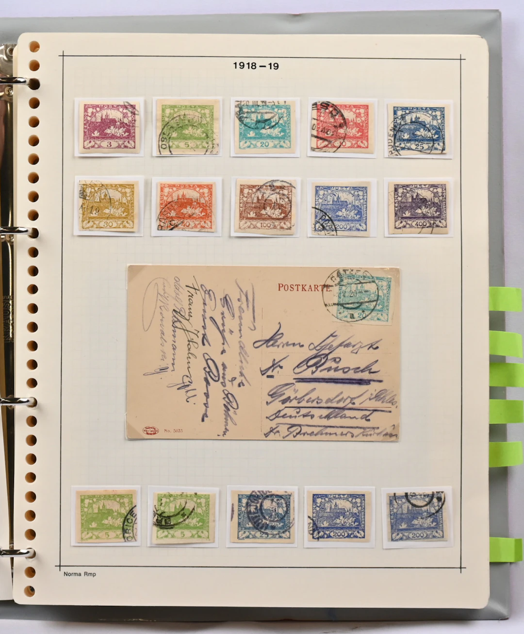 1918 - 1937 beautifully self-mounted collection in an album, stamps