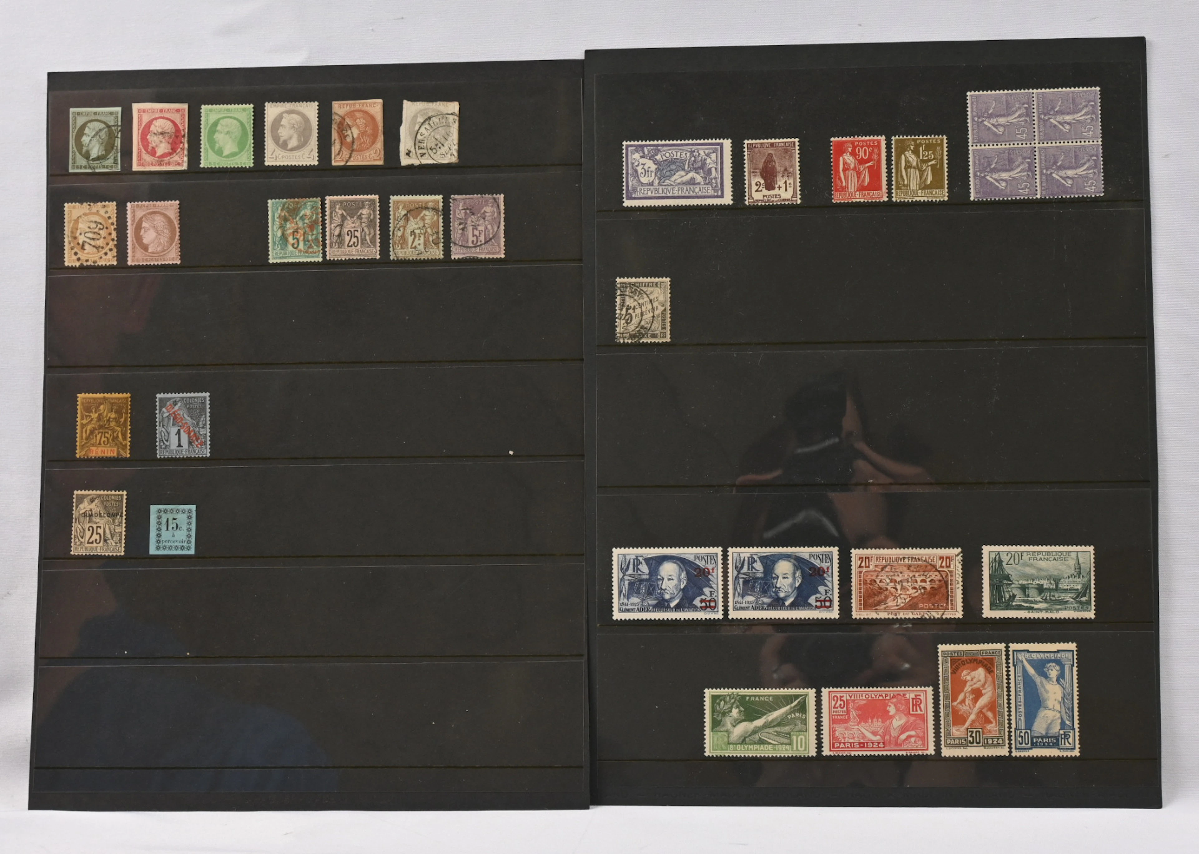 Spain, Portugal and France, small selection mainly of old on stock