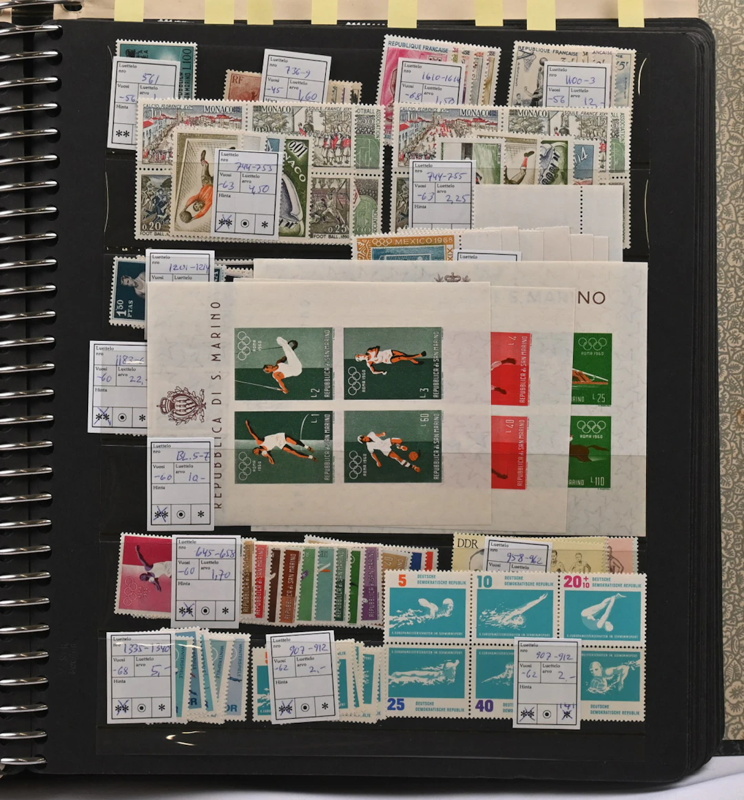 Sports, old thematic collection from dealers stock, over 1200 stamps